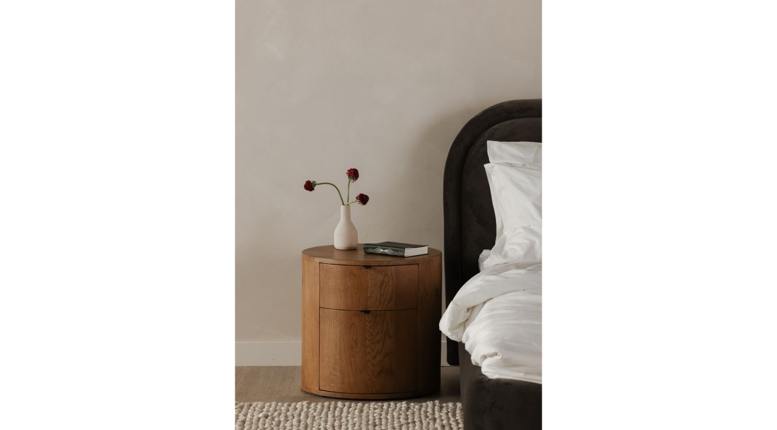 Theo Two Drawer Nightstand- Natural - Image 12