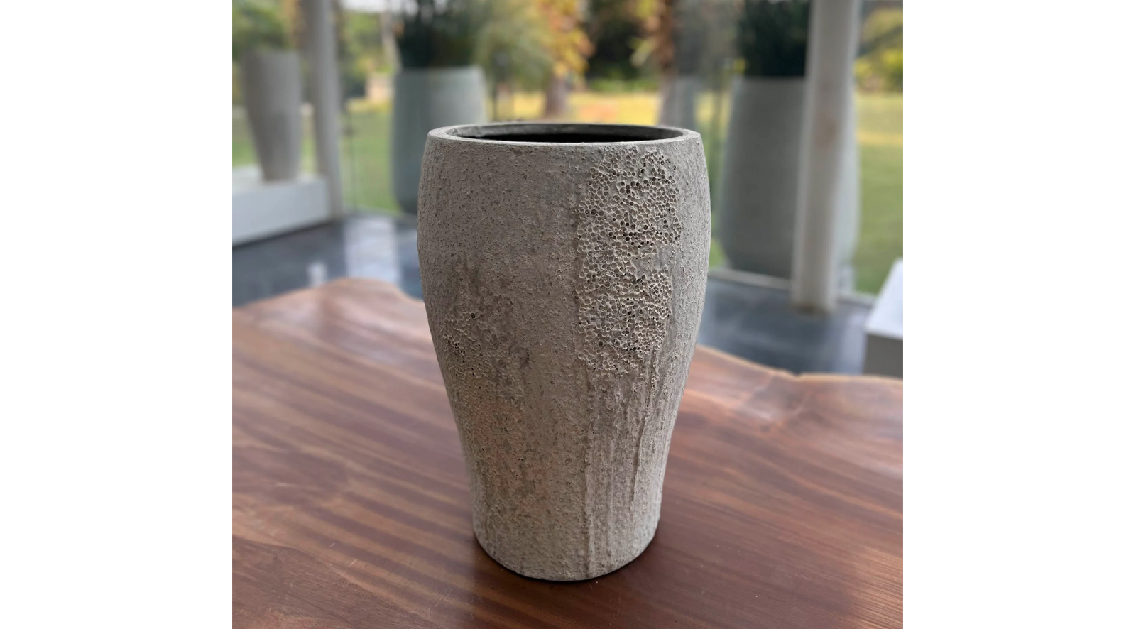 Uxmal Large Pot - Antique White - Image 3