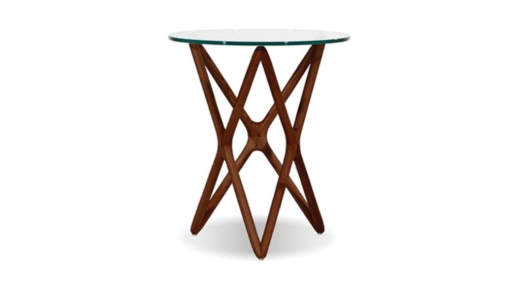 Quasar End Table Stained Walnut - Tall