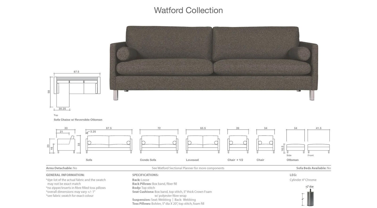 Watford Sofa - Image 4