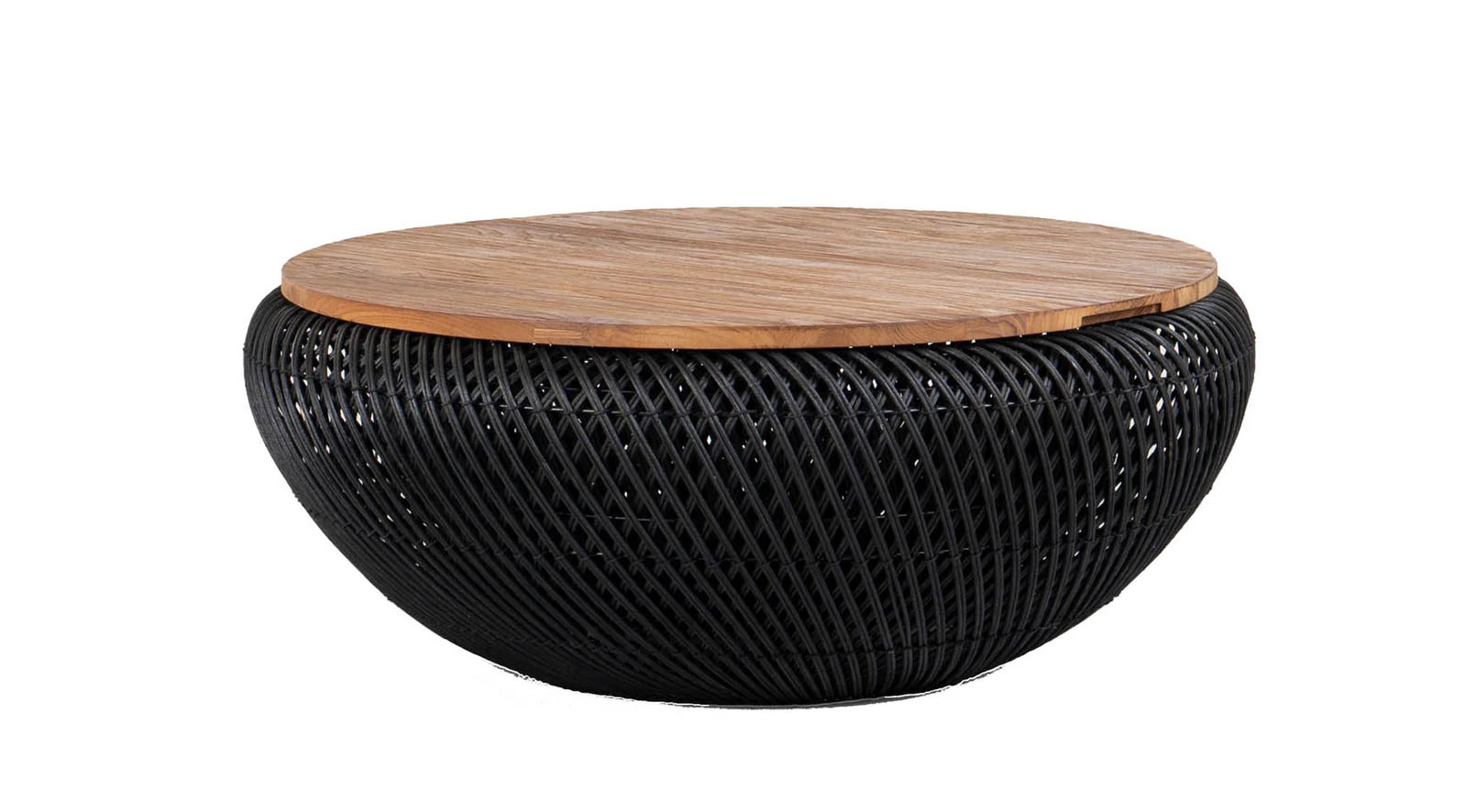 Agra Wave Coffee Table - Black