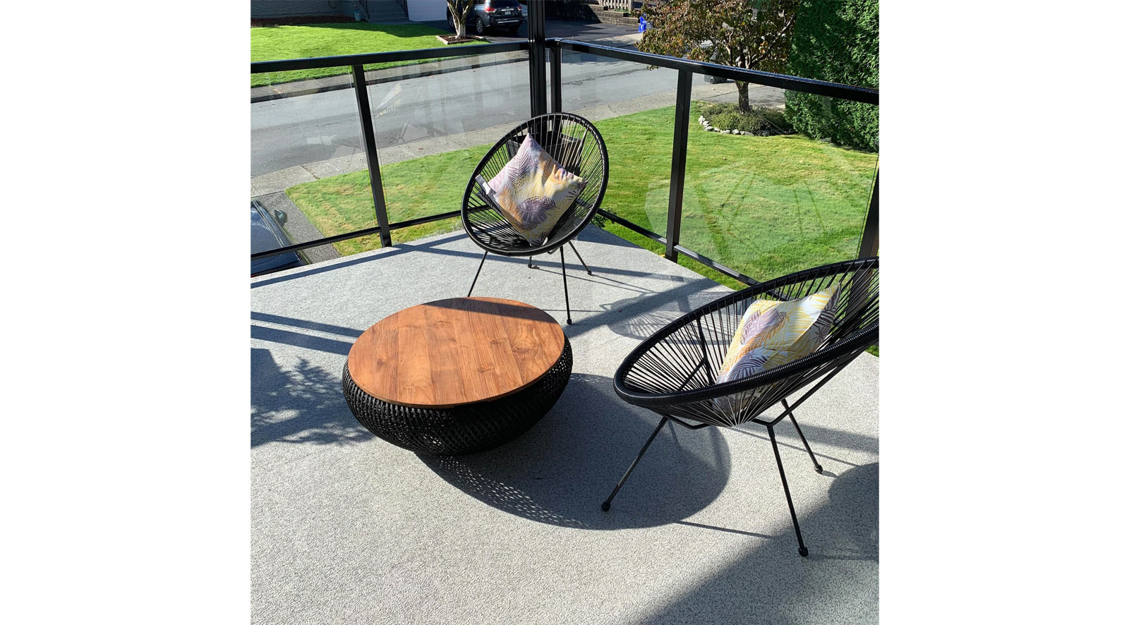 Agra Wave Coffee Table - Black - Image 4