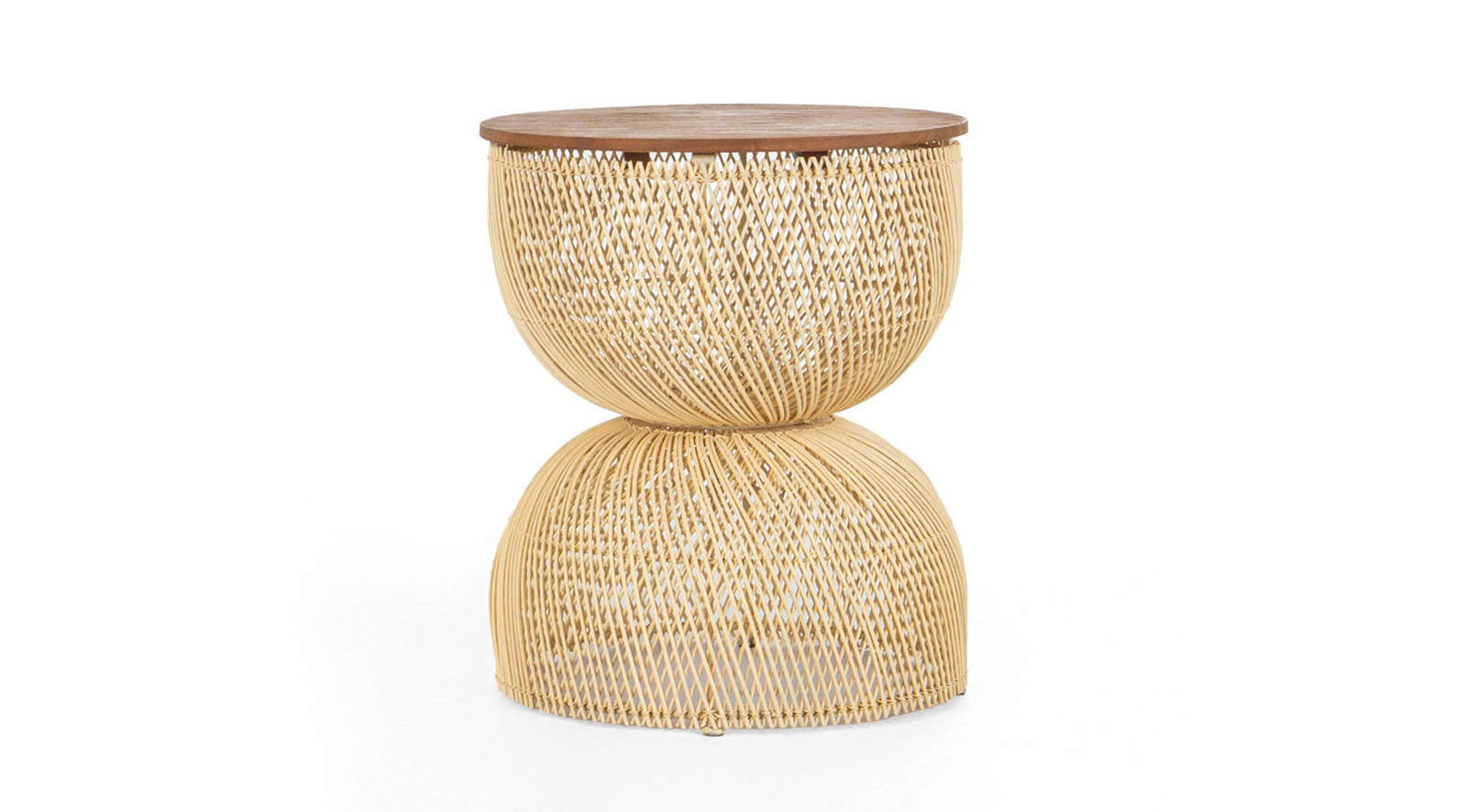 Agra Wave Side Table - Natural