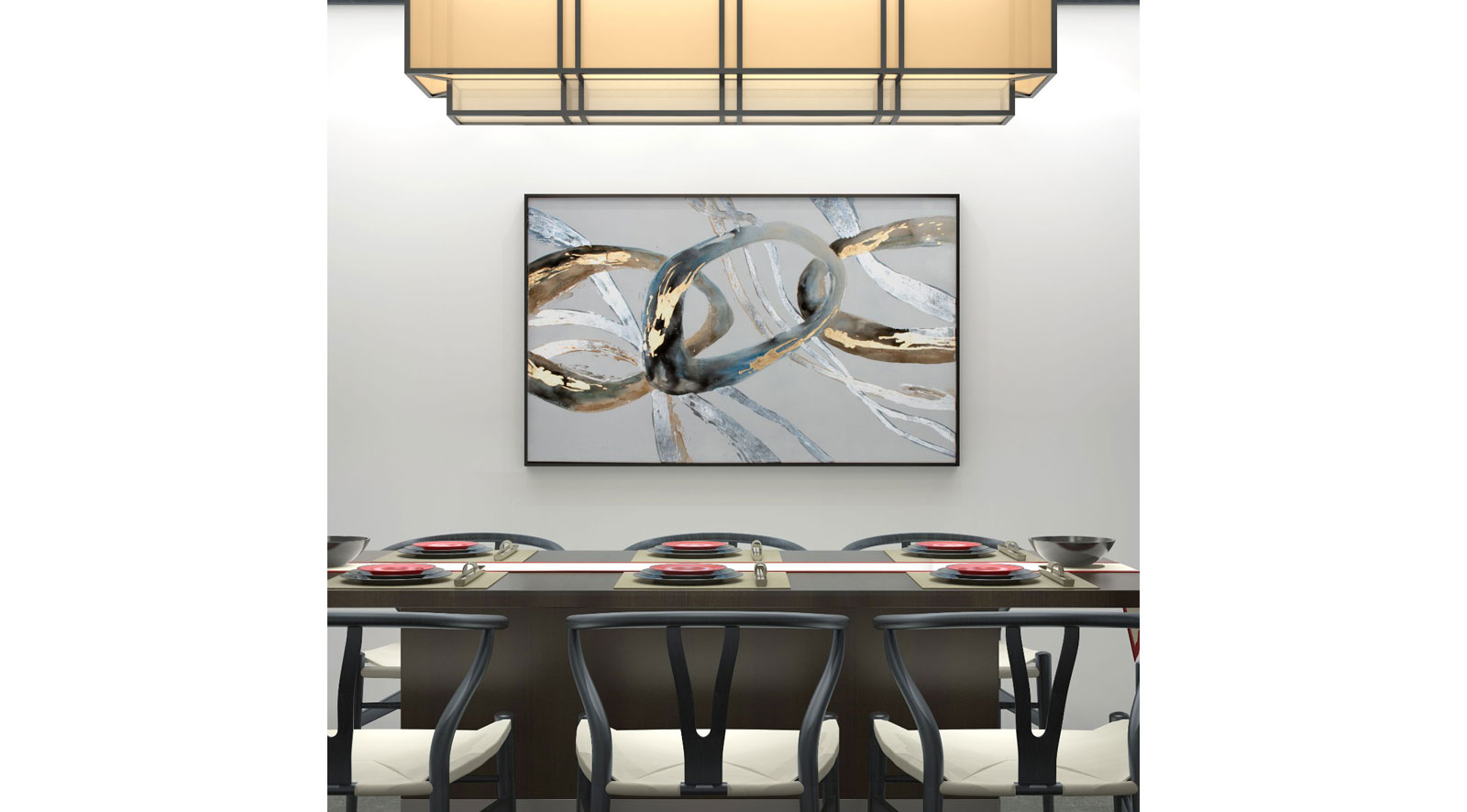 Alternation Hand Painted Canvas - Image 3