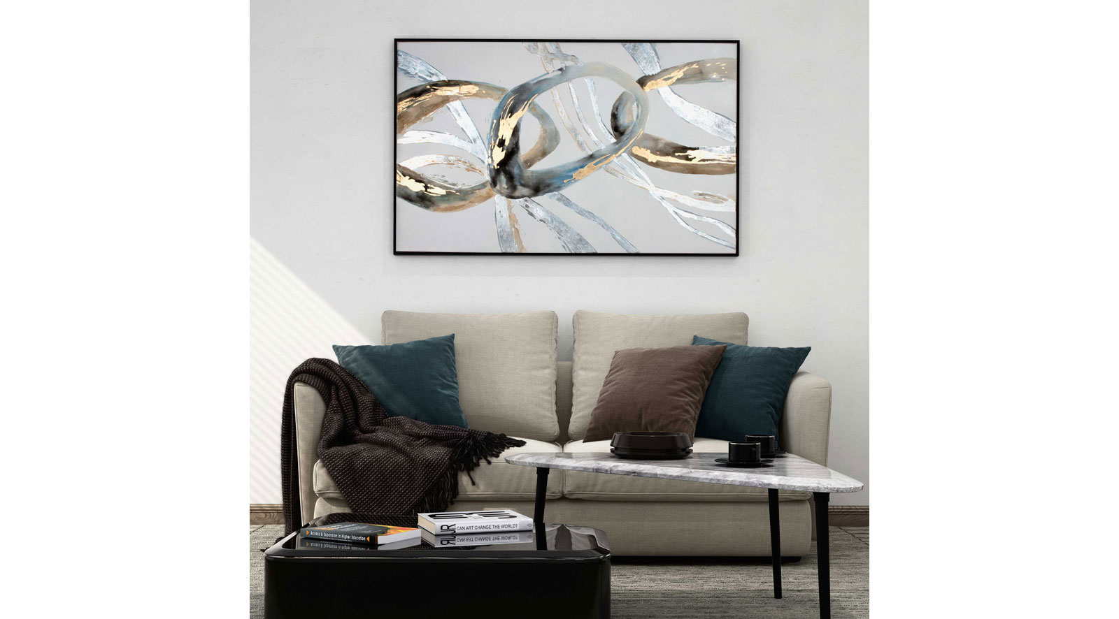 Alternation Hand Painted Canvas - Image 4