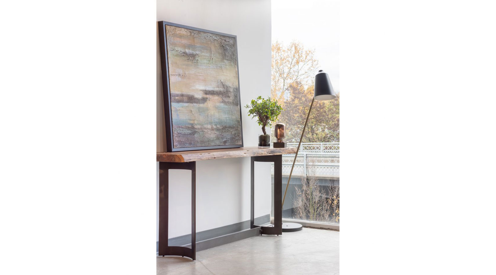 Bent Console Table Smoked - Image 6