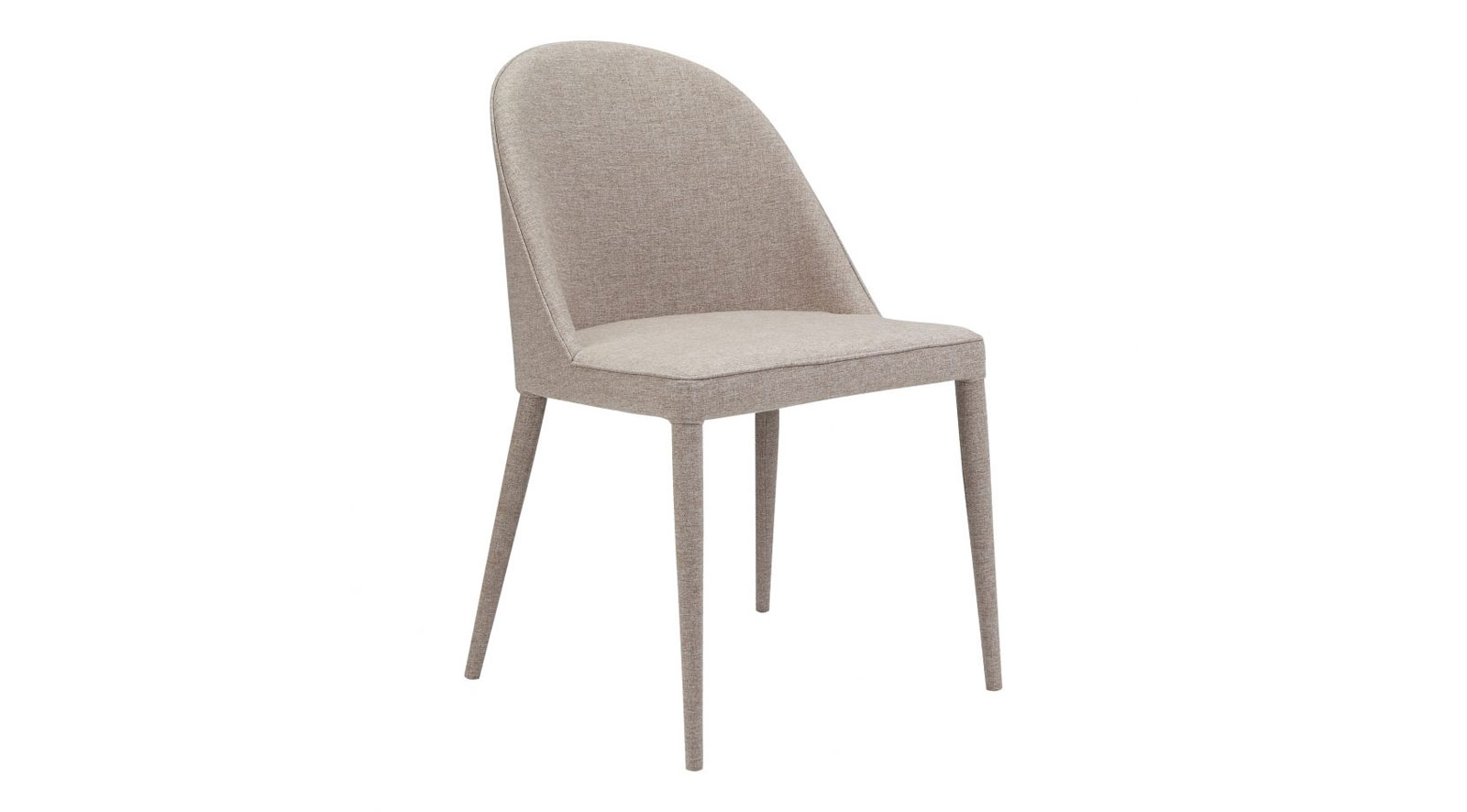 Burton Fabric Dining Chair Light Grey - Image 2
