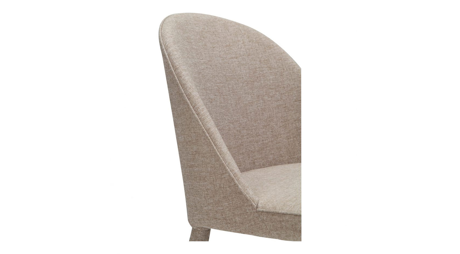 Burton Fabric Dining Chair Light Grey - Image 5