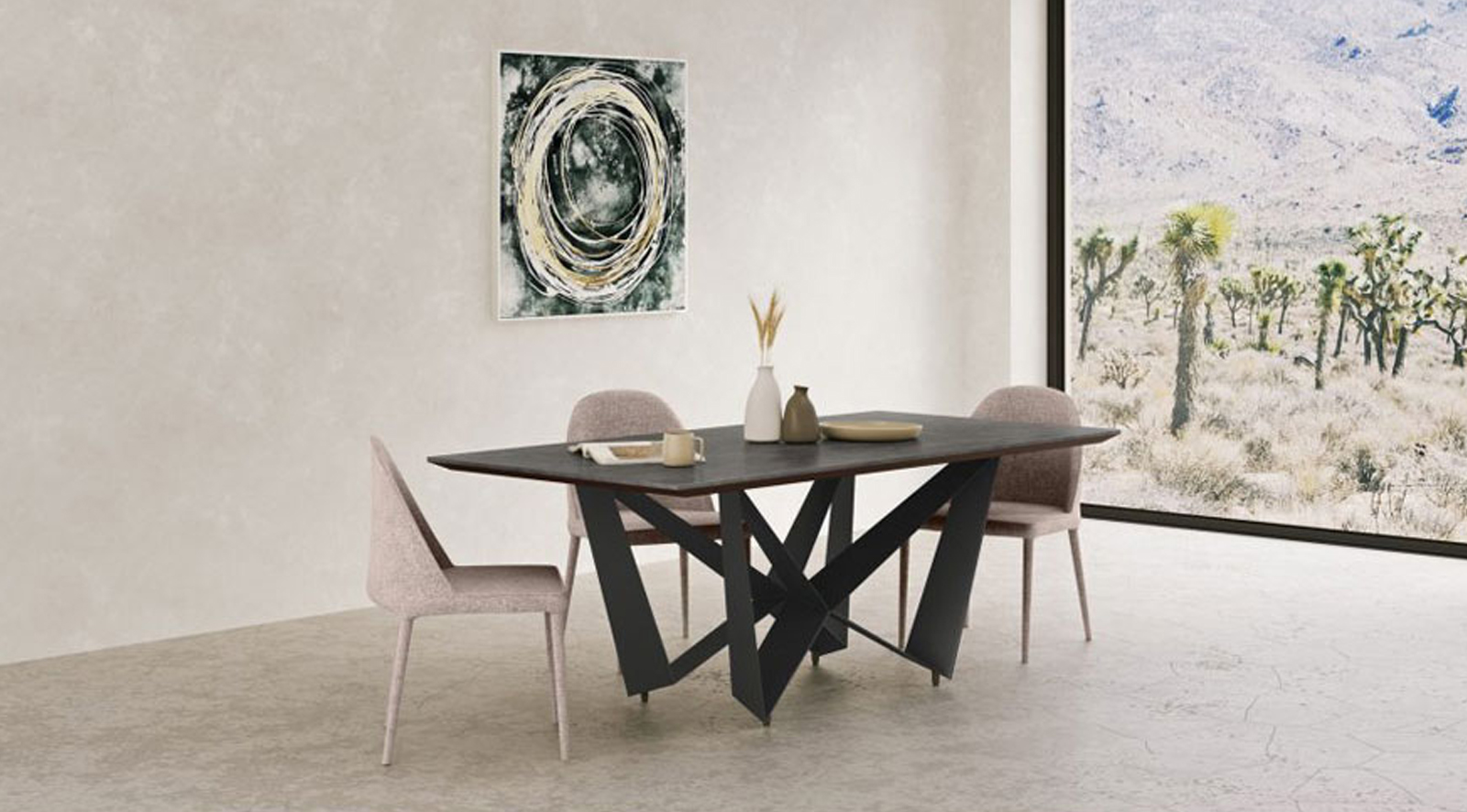 Burton Fabric Dining Chair Light Grey - Image 8