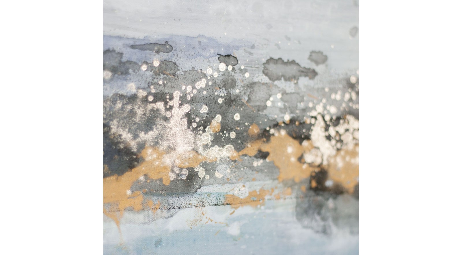 Cerulean Channels, Hand Painted Canvas - Image 4