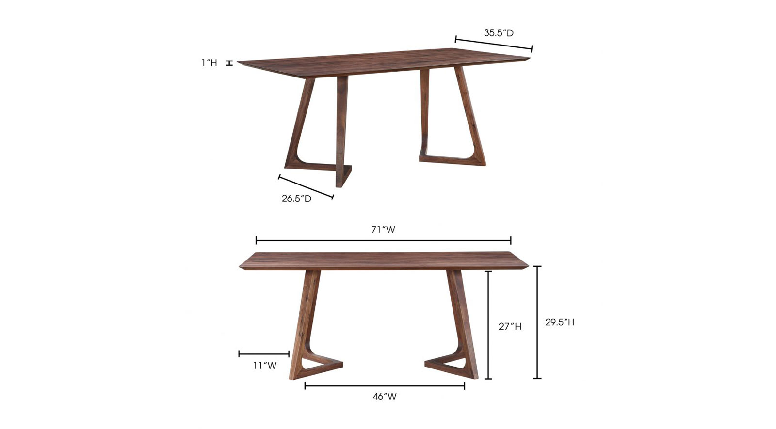 Godenza Dining Table Rectangular - Image 7
