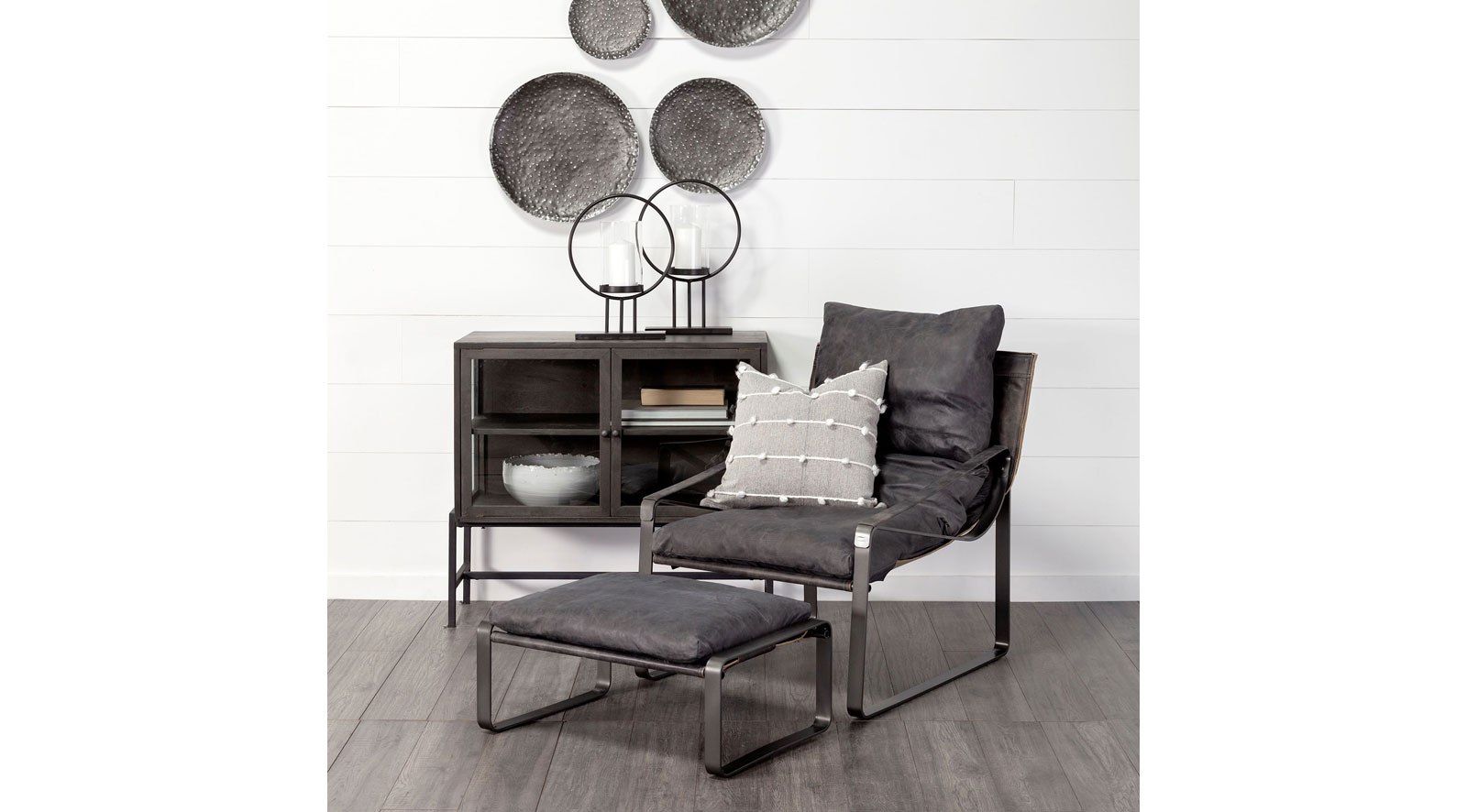 Arelius Dark Brown Wood and Iron 2 Door Accent Cabinet - Image 12