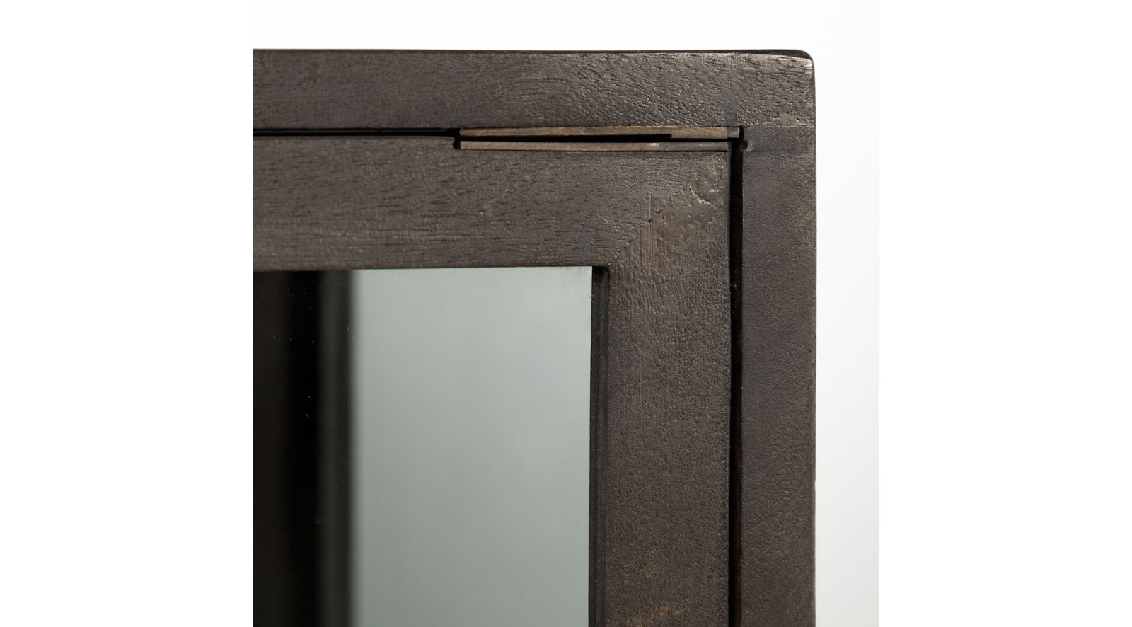 Arelius Dark Brown Wood and Iron 2 Door Accent Cabinet - Image 7