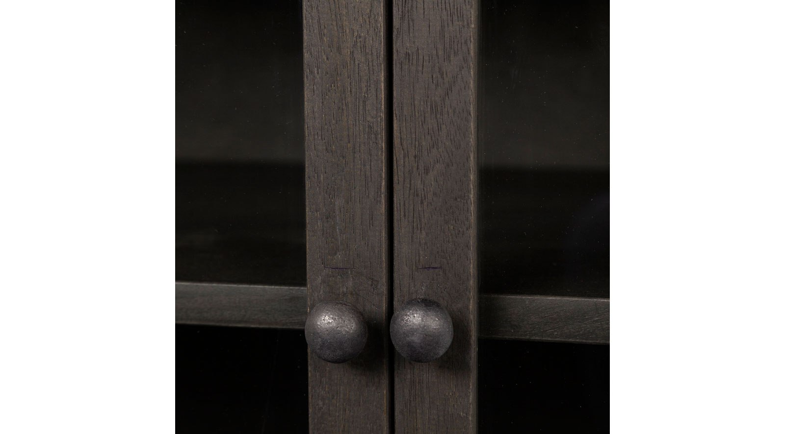 Arelius Dark Brown Wood and Iron 2 Door Accent Cabinet - Image 8