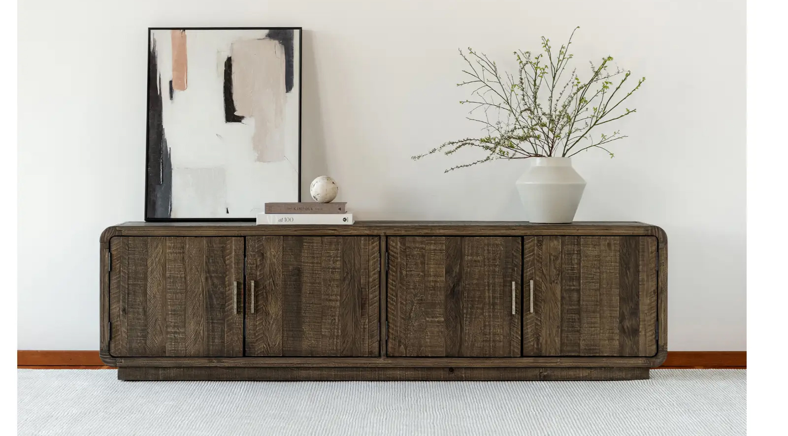Monterey Media Cabinet Aged Brown - Image 2