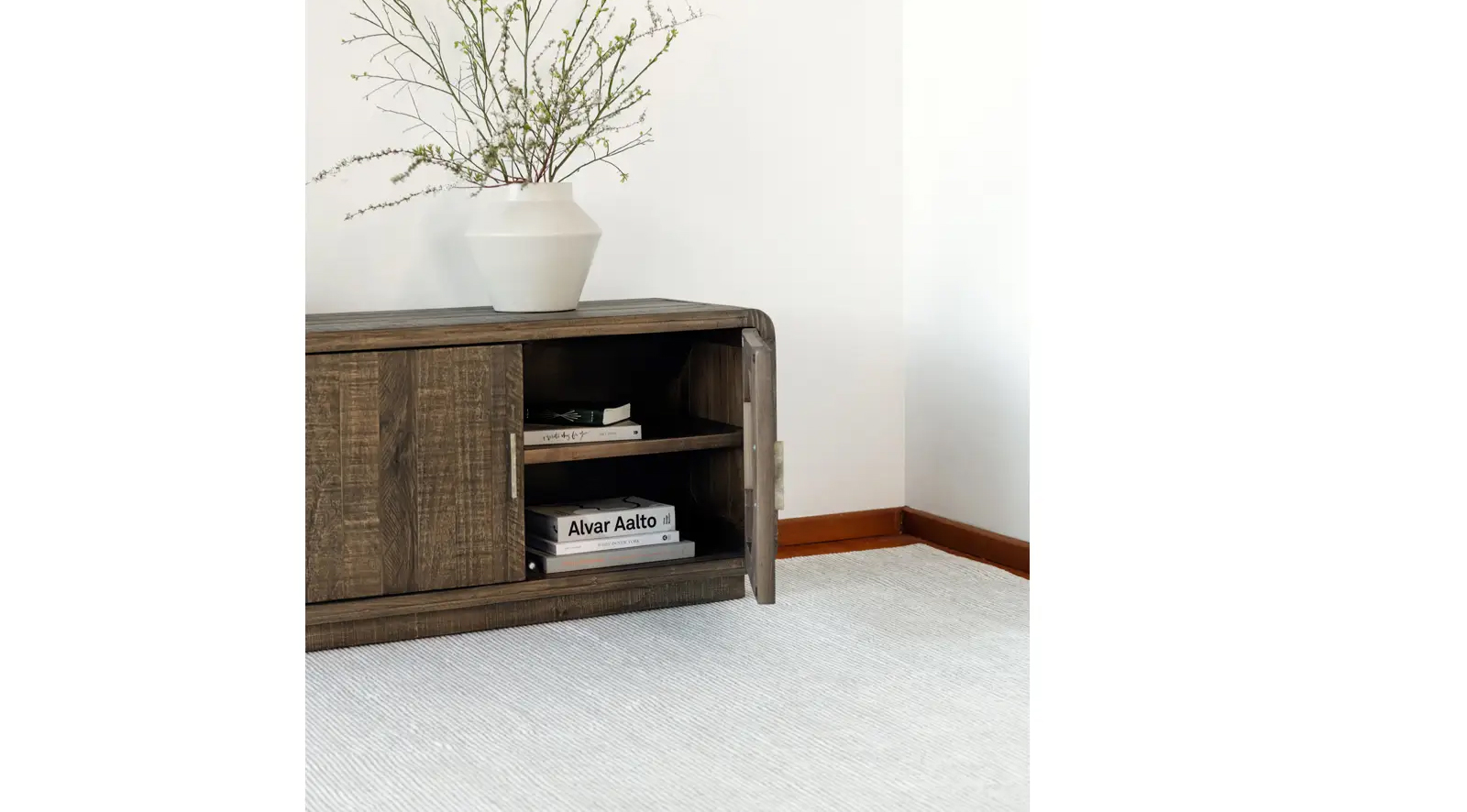 Monterey Media Cabinet Aged Brown - Image 3