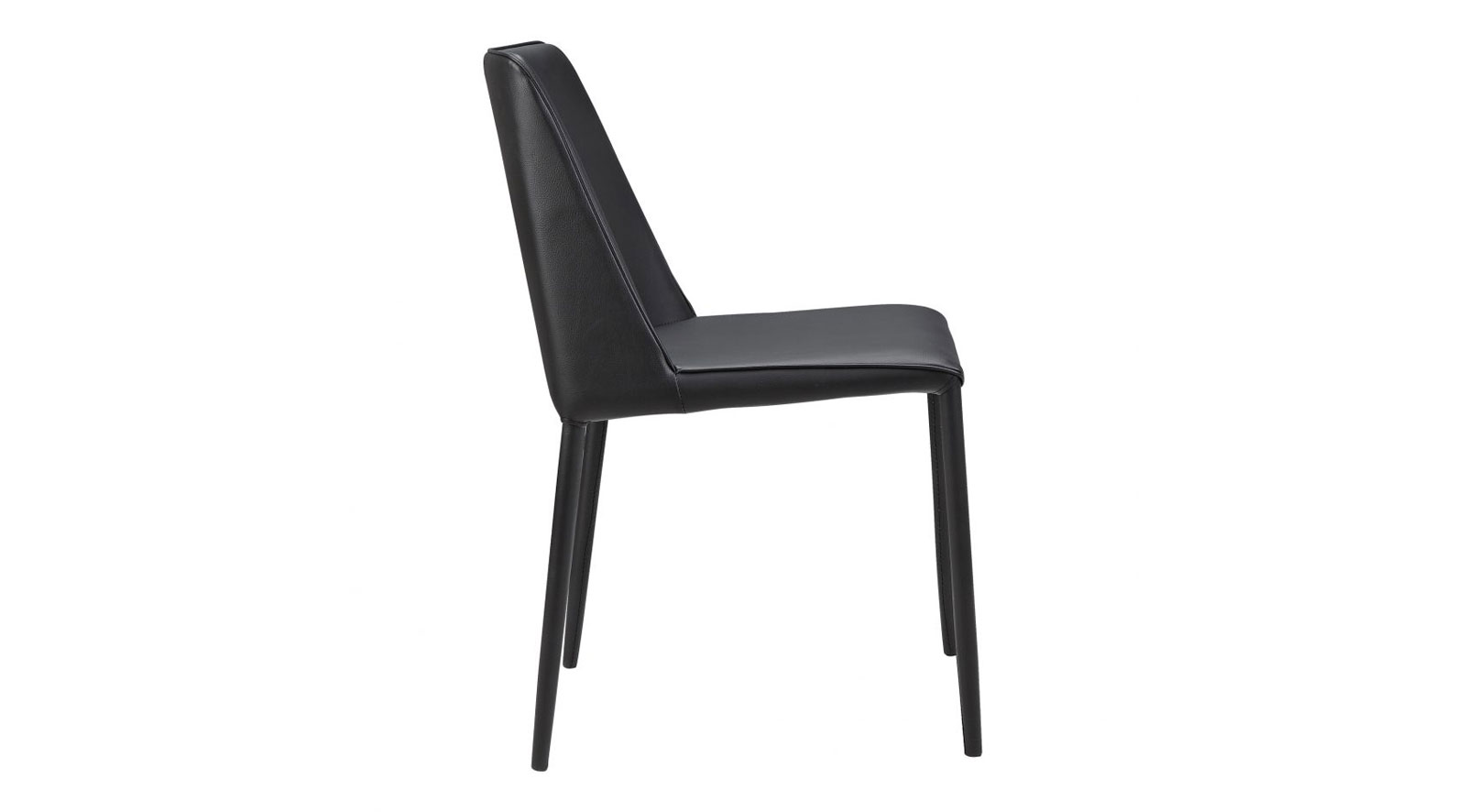 Nora Pu Dining Chair Black - Image 3