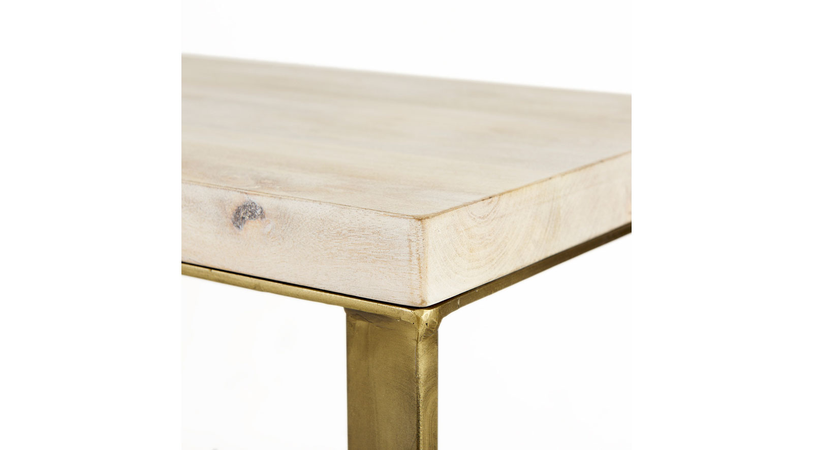 Faye Console Table - Light Brown - Image 4