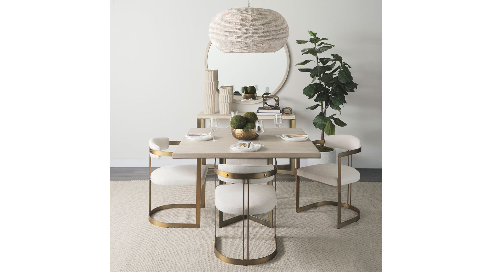 Faye Console Table - Light Brown - Image 9
