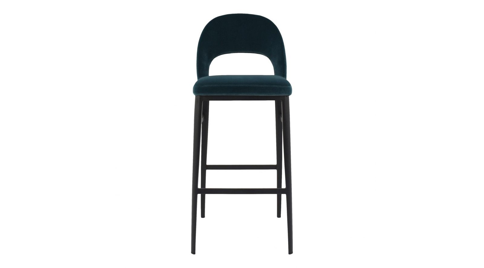 Roger Barstool Teal Velvet