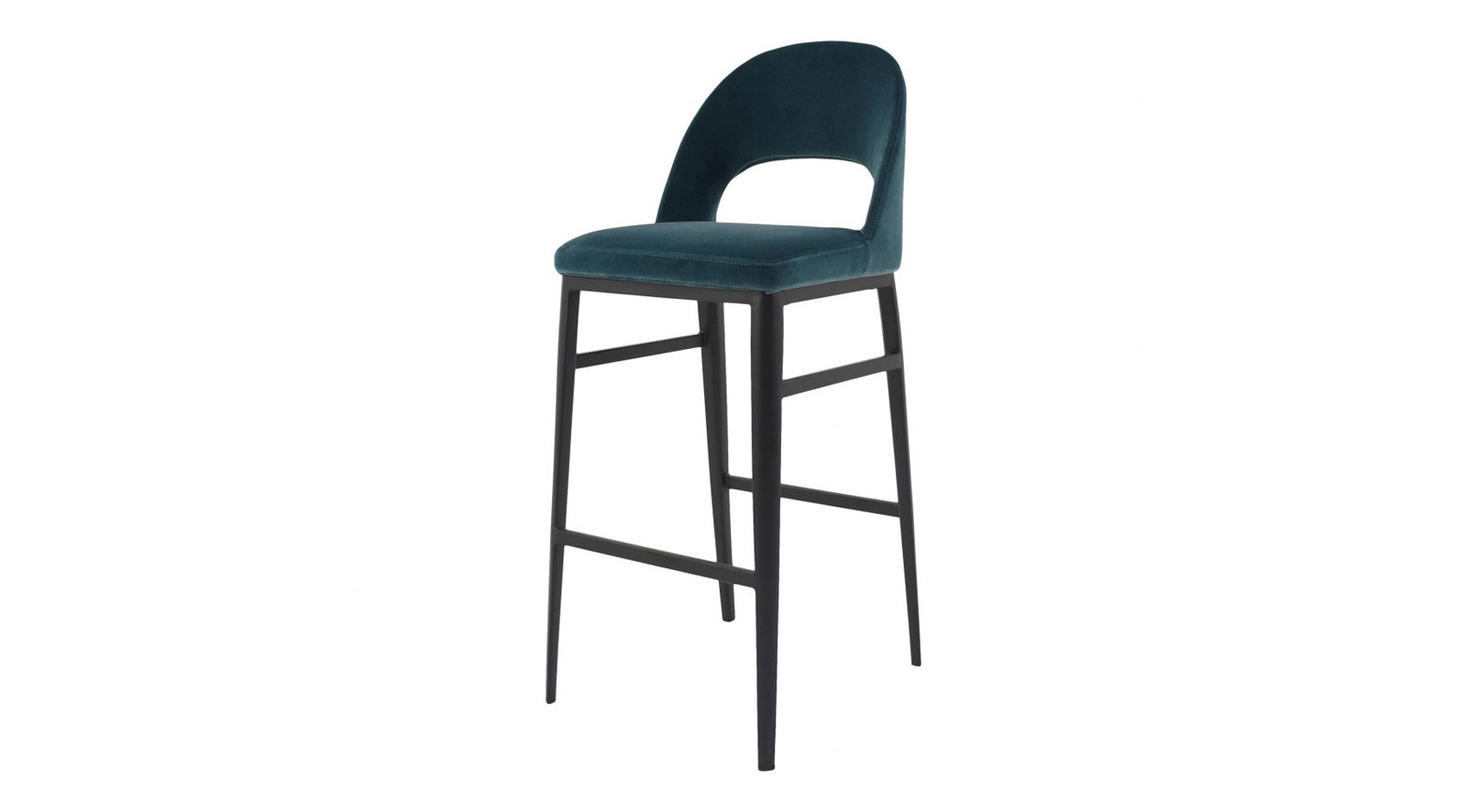 Roger Barstool Teal Velvet - Image 2
