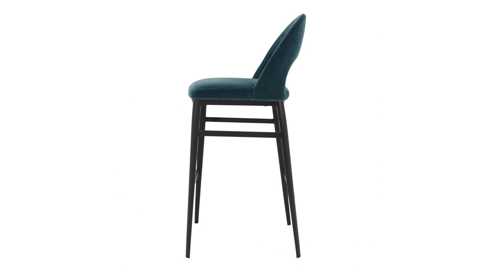 Roger Barstool Teal Velvet - Image 3