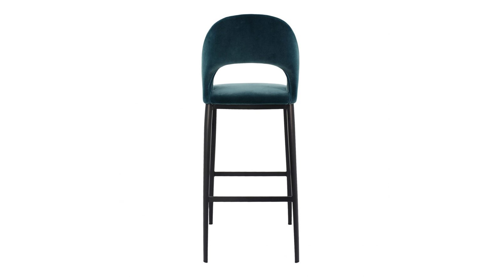 Roger Barstool Teal Velvet - Image 4
