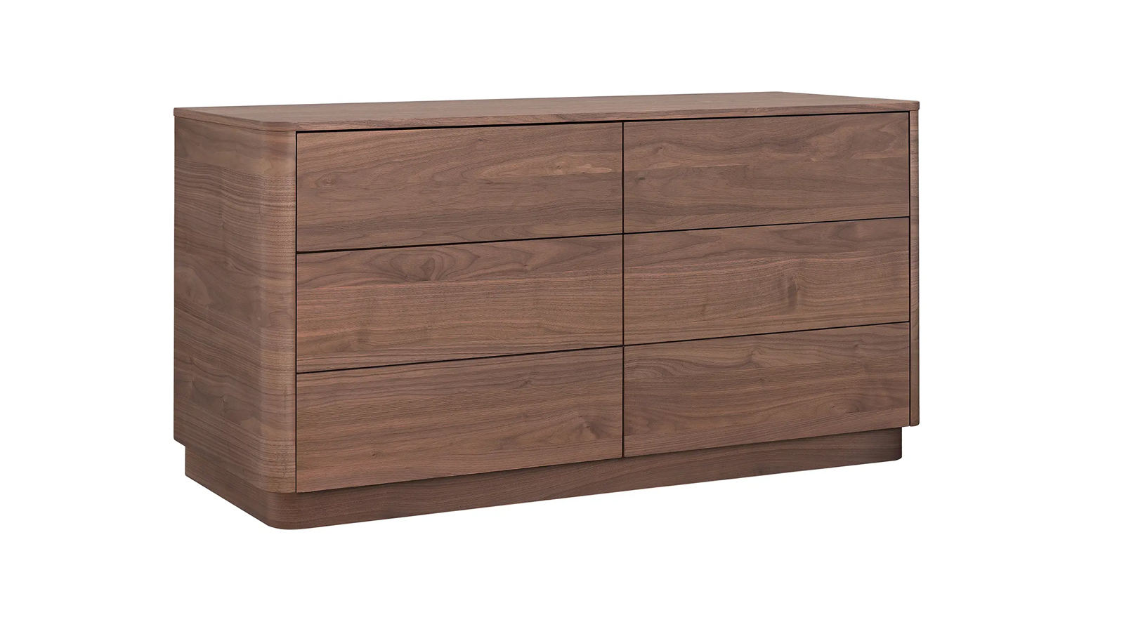Round Off Dresser Walnut Brown - Image 3