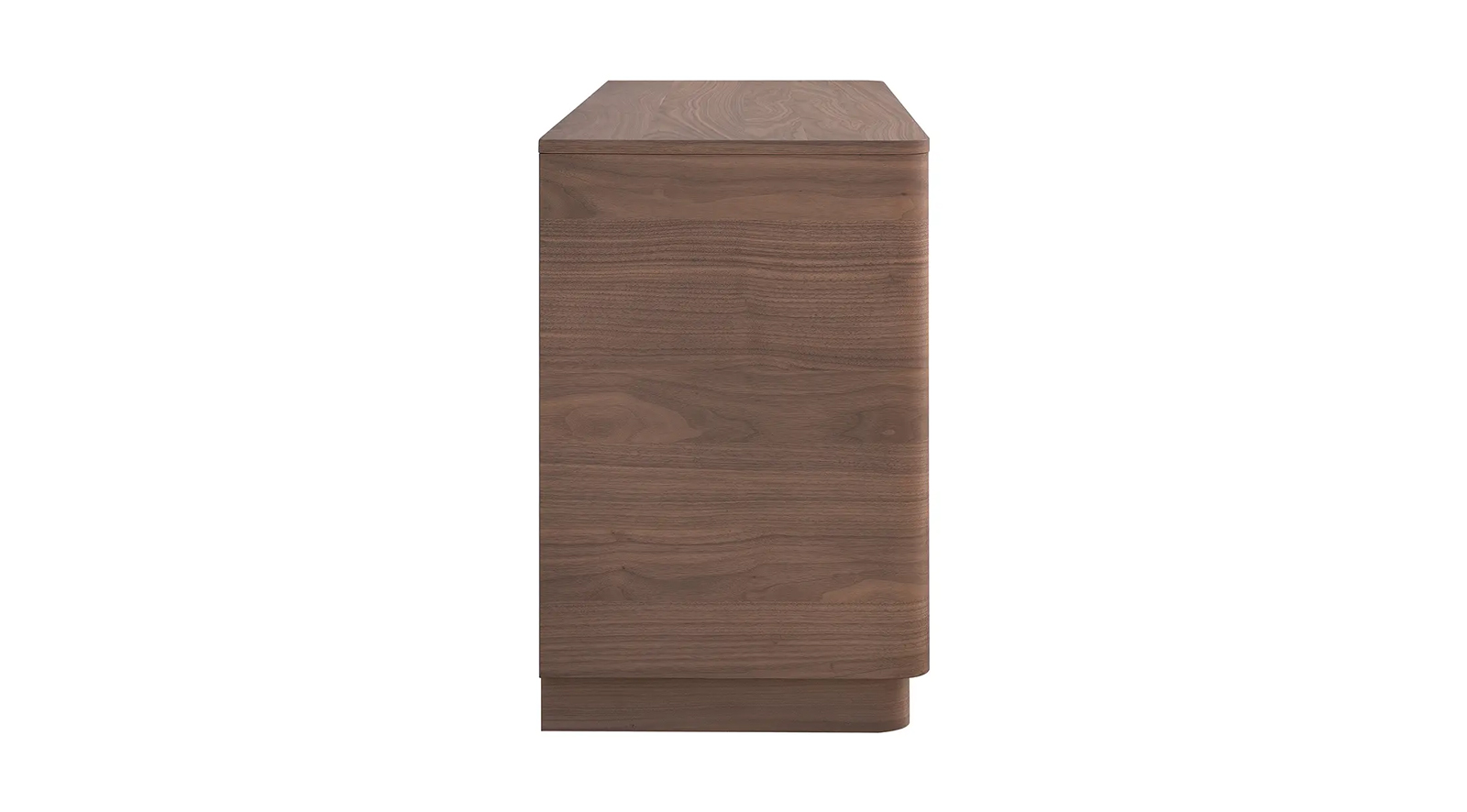 Round Off Dresser Walnut Brown - Image 4