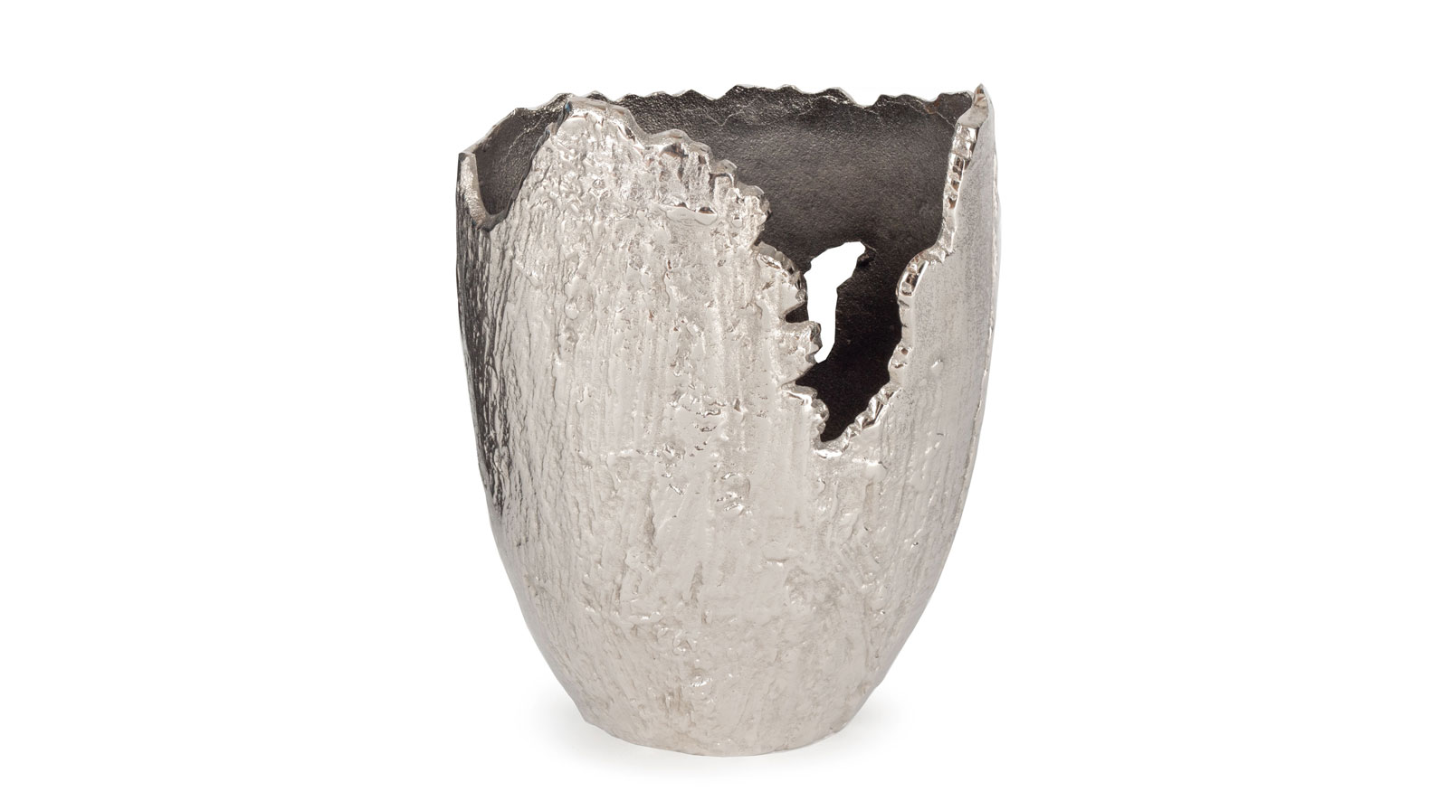 Shale Vase Small Nickel