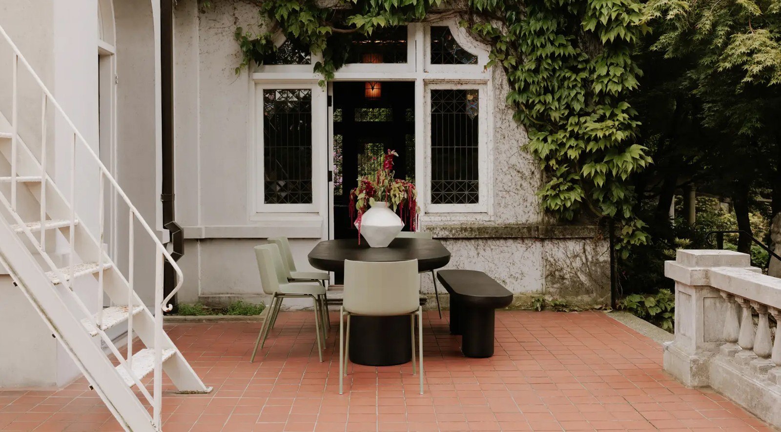 Silla Outdoor Dining Chair- Sage Green - Image 7