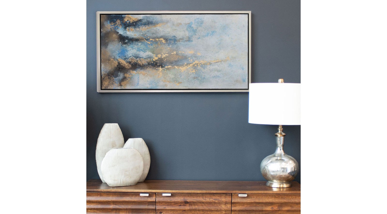 Tidal Flow Hand Painted Canvas - Image 2