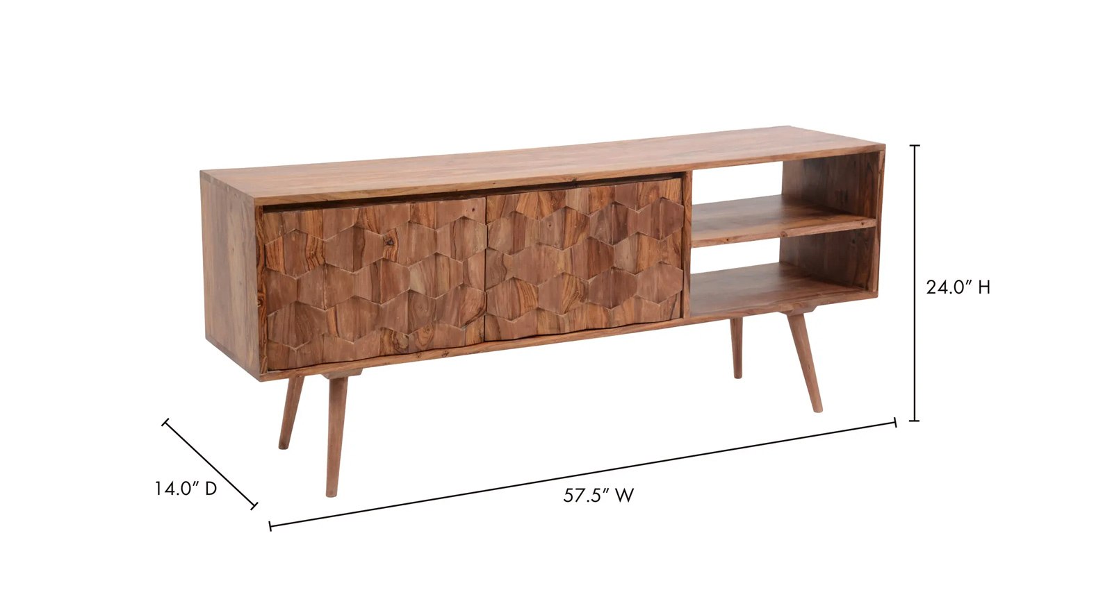 O2 Tv Cabinet- Natural - Image 2