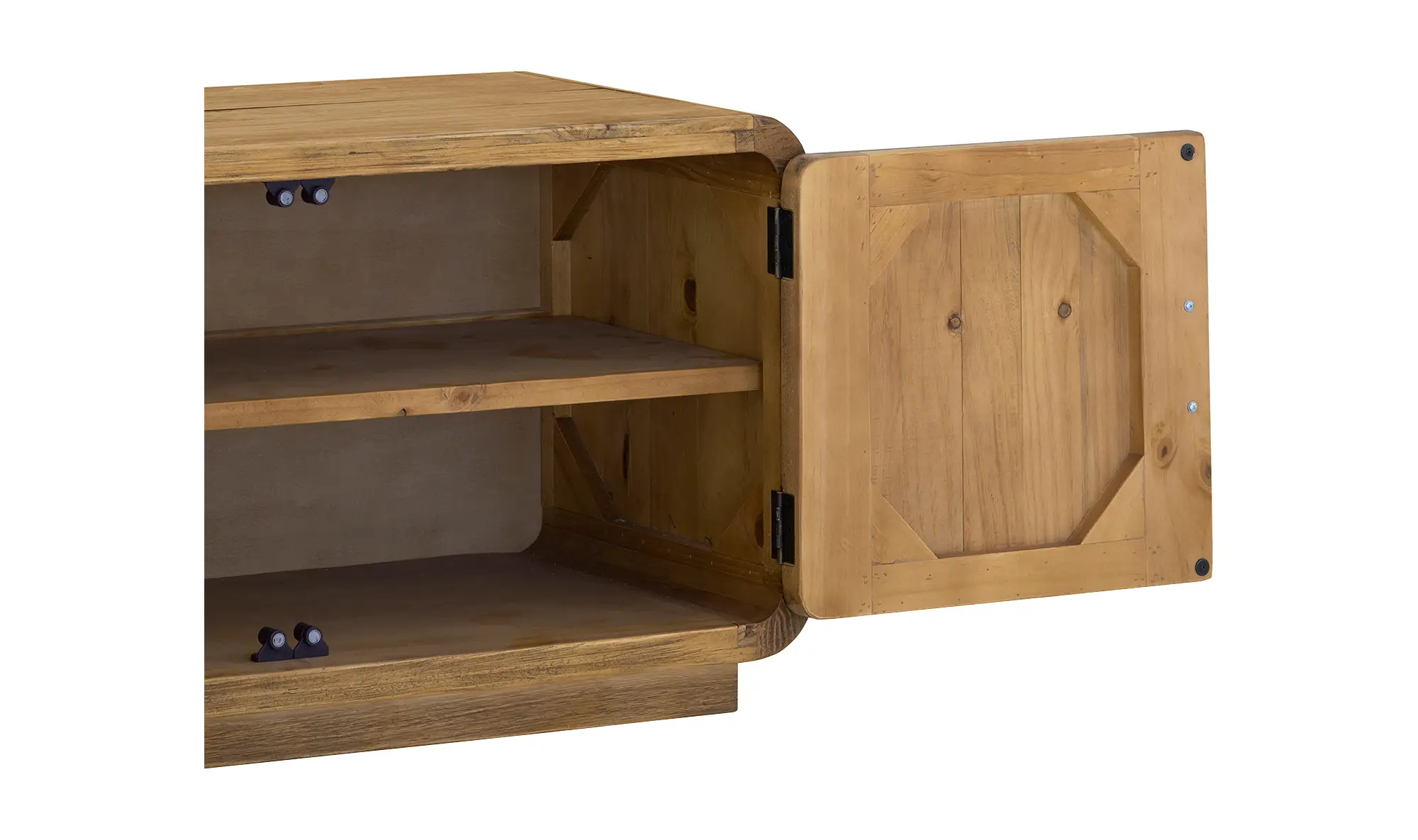 Monterey Media Cabinet Rustic Blonde - Image 4