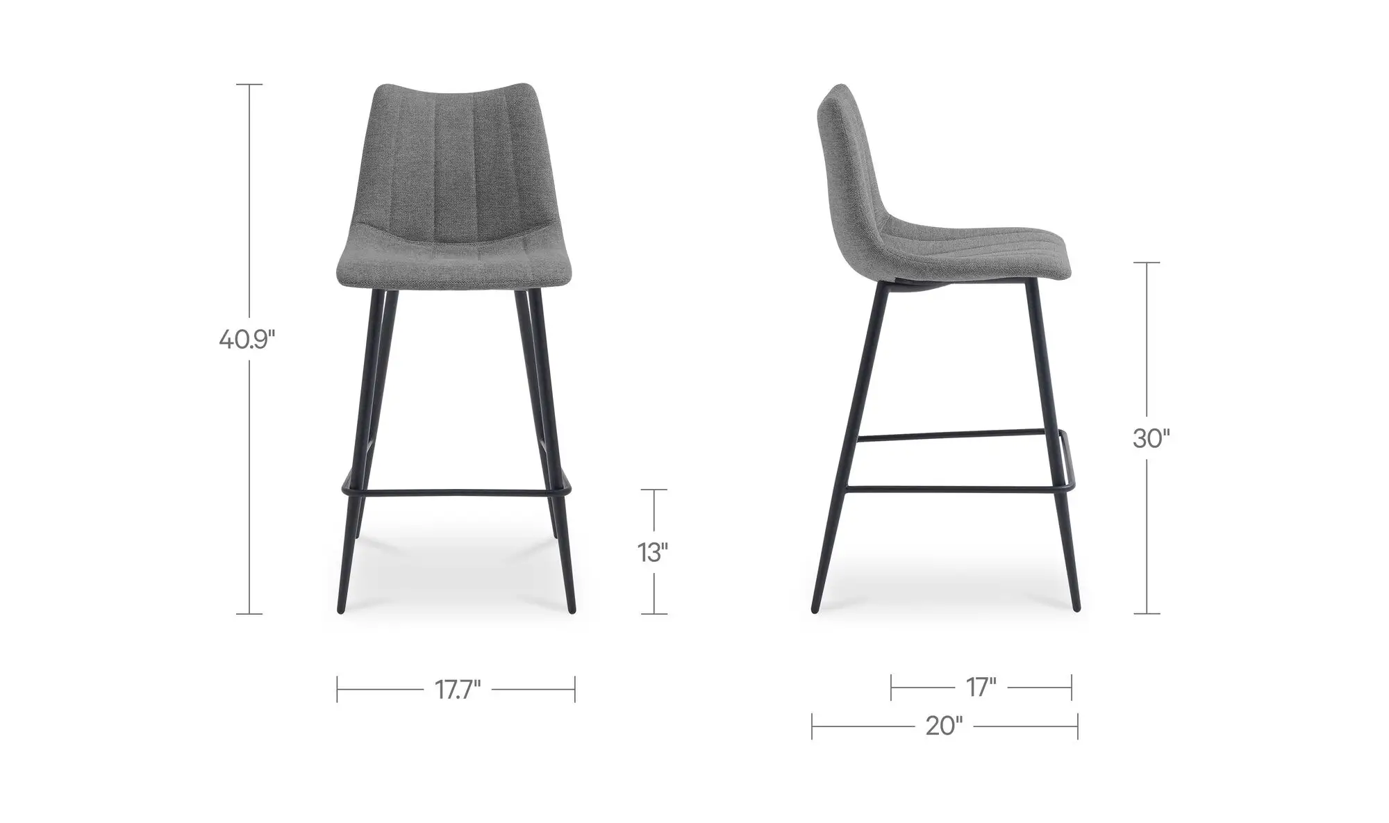 Alibi Bar Stool- Fabric - Image 8