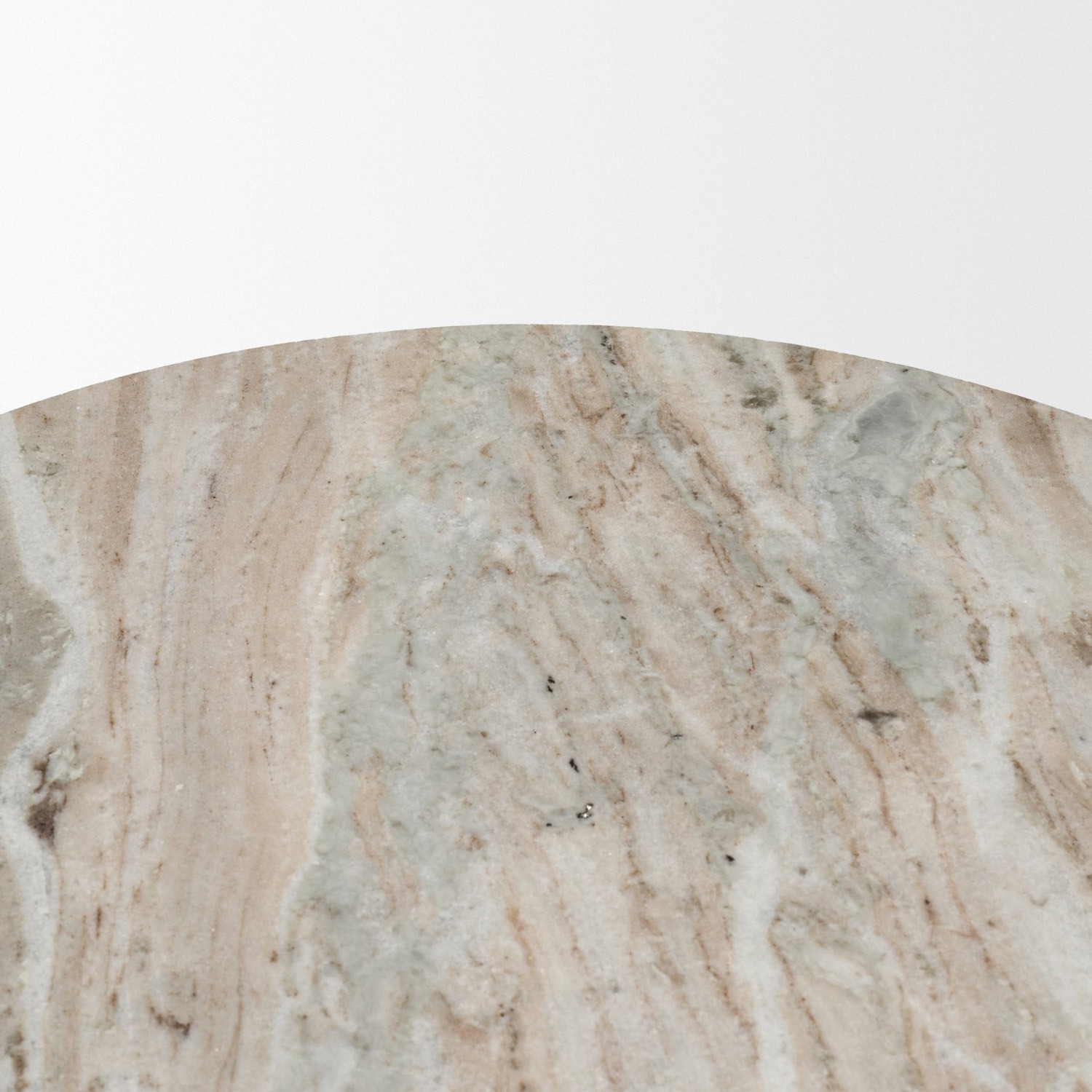 Nylah Solid Pink Marble Accent Table - Image 7