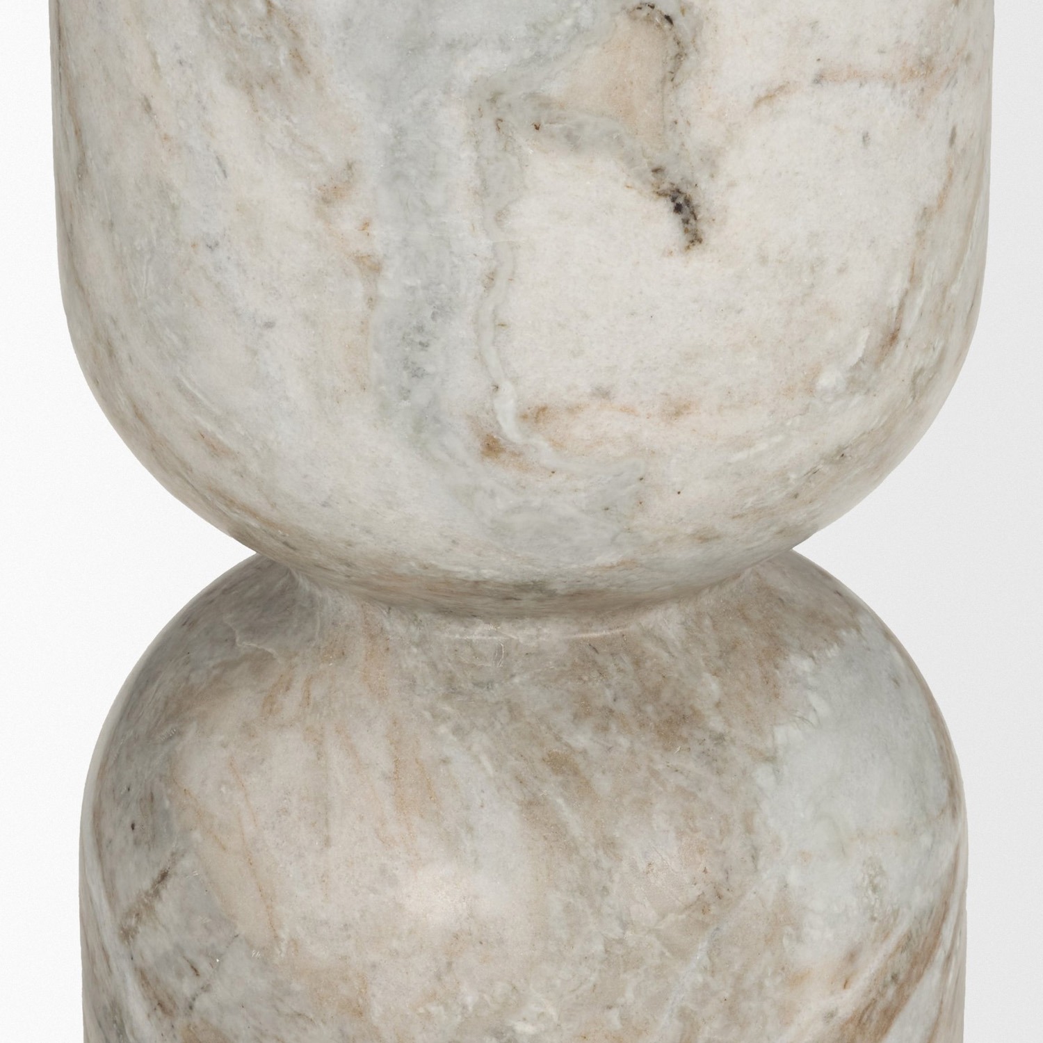 Nylah Solid Pink Marble Accent Table - Image 5