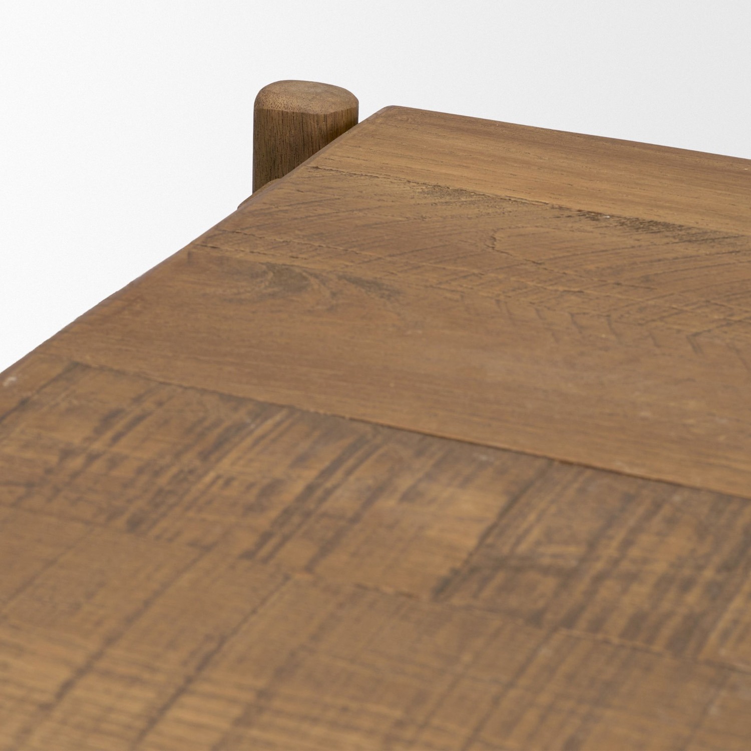 Riven Oak Square Side Table - Image 7