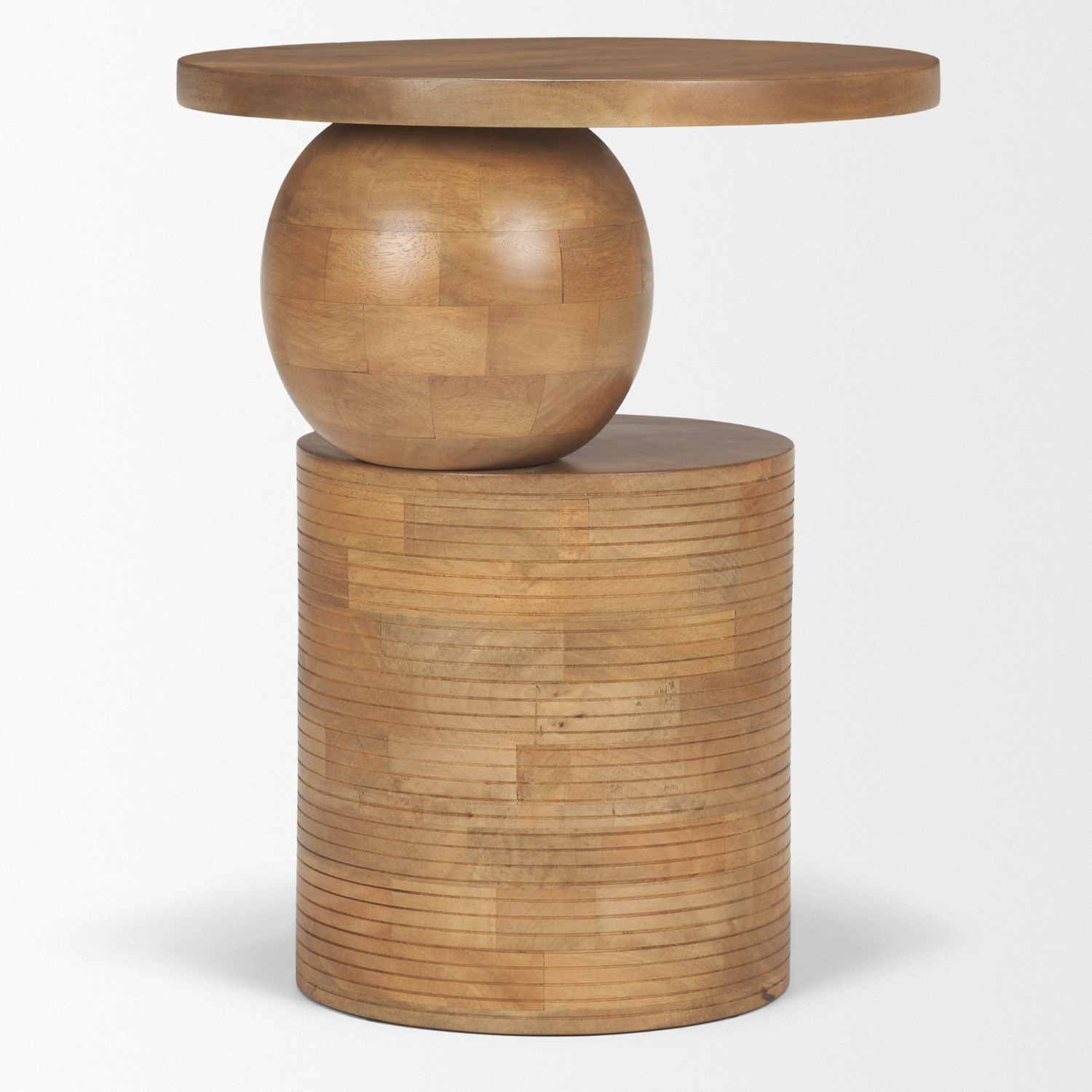 Stack Light Brown Wood Accent Table - Image 4