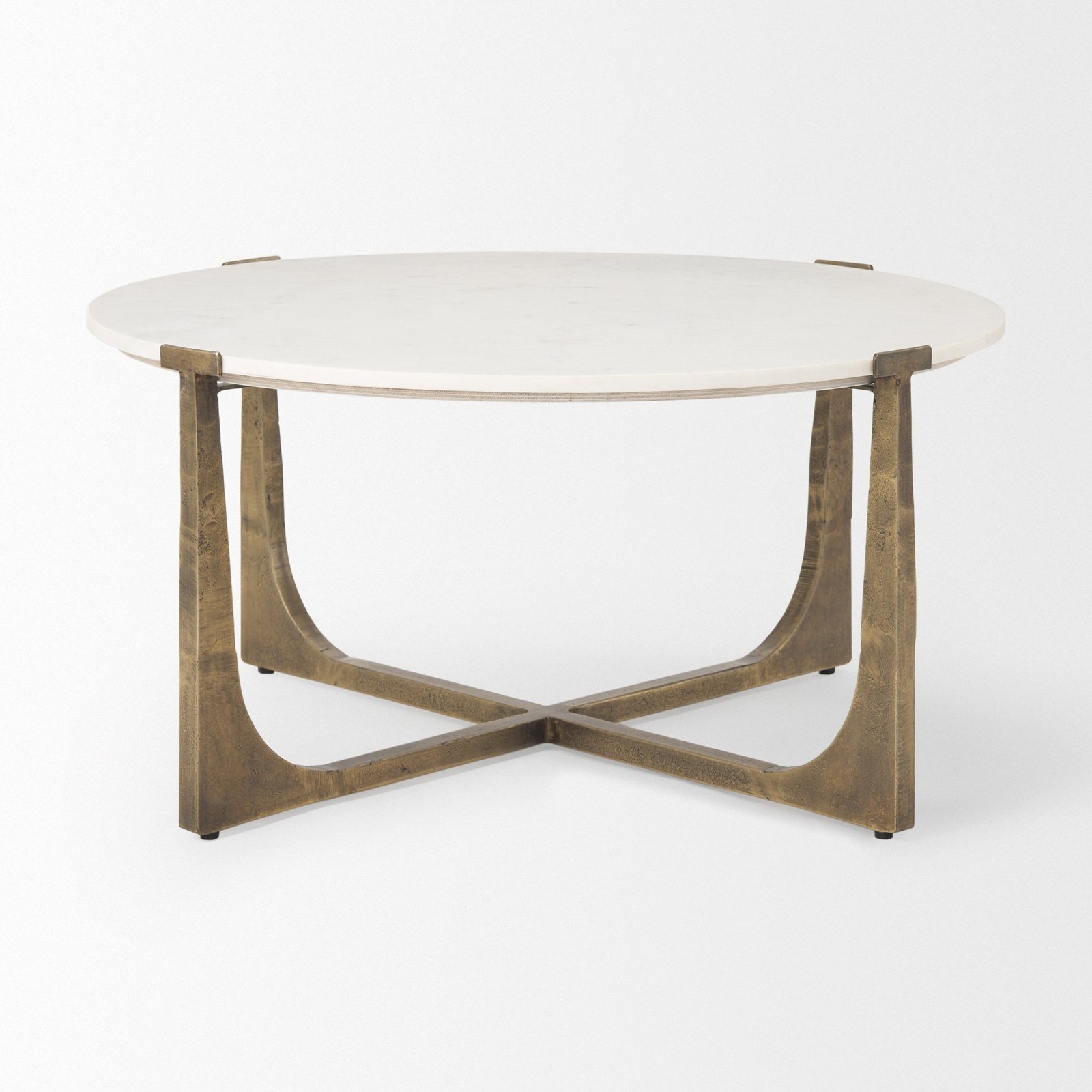 Atticus Coffee Table - White Marble - Image 2