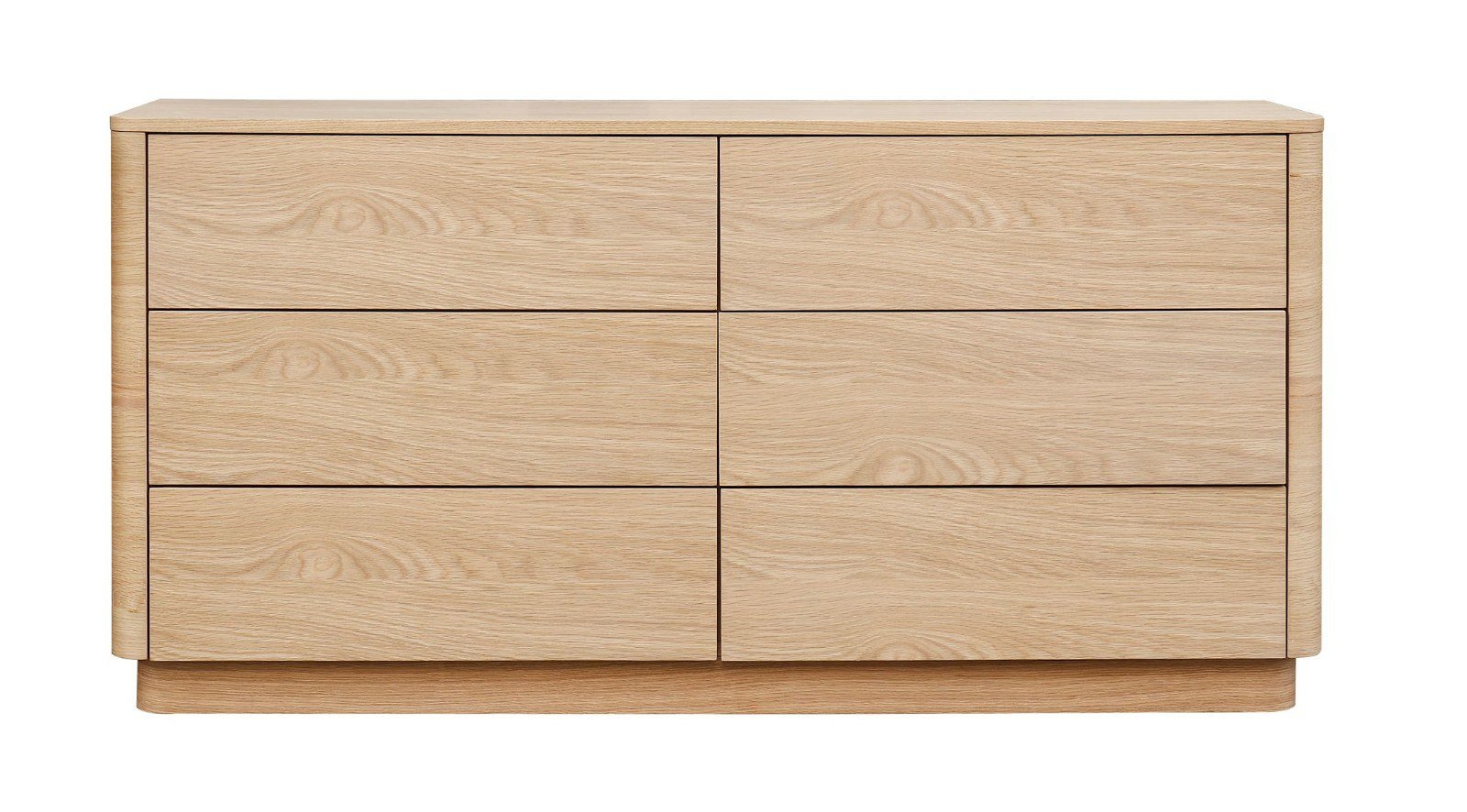 Round Off Dresser Light Oak Brown - Image 3