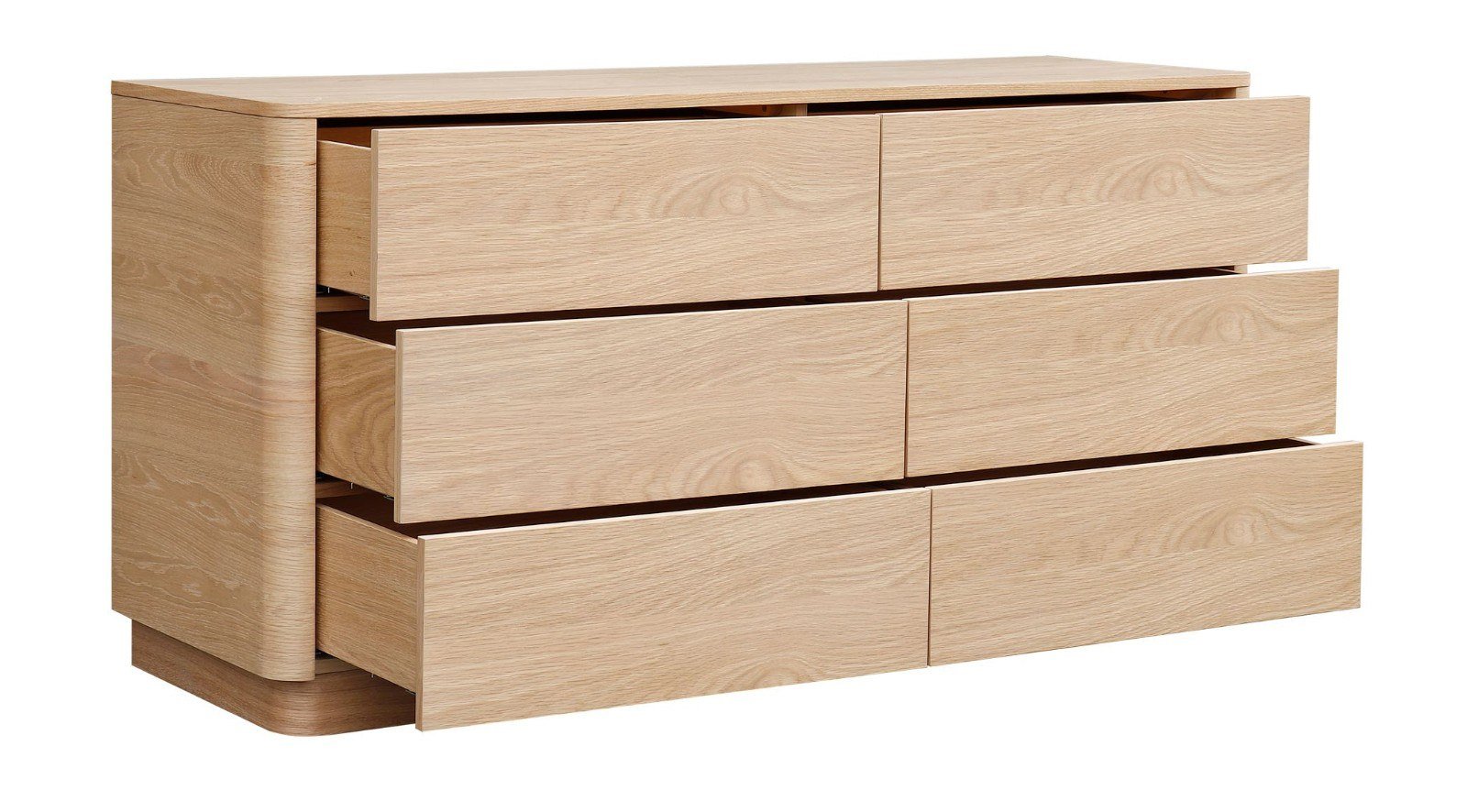 Round Off Dresser Light Oak Brown - Image 2