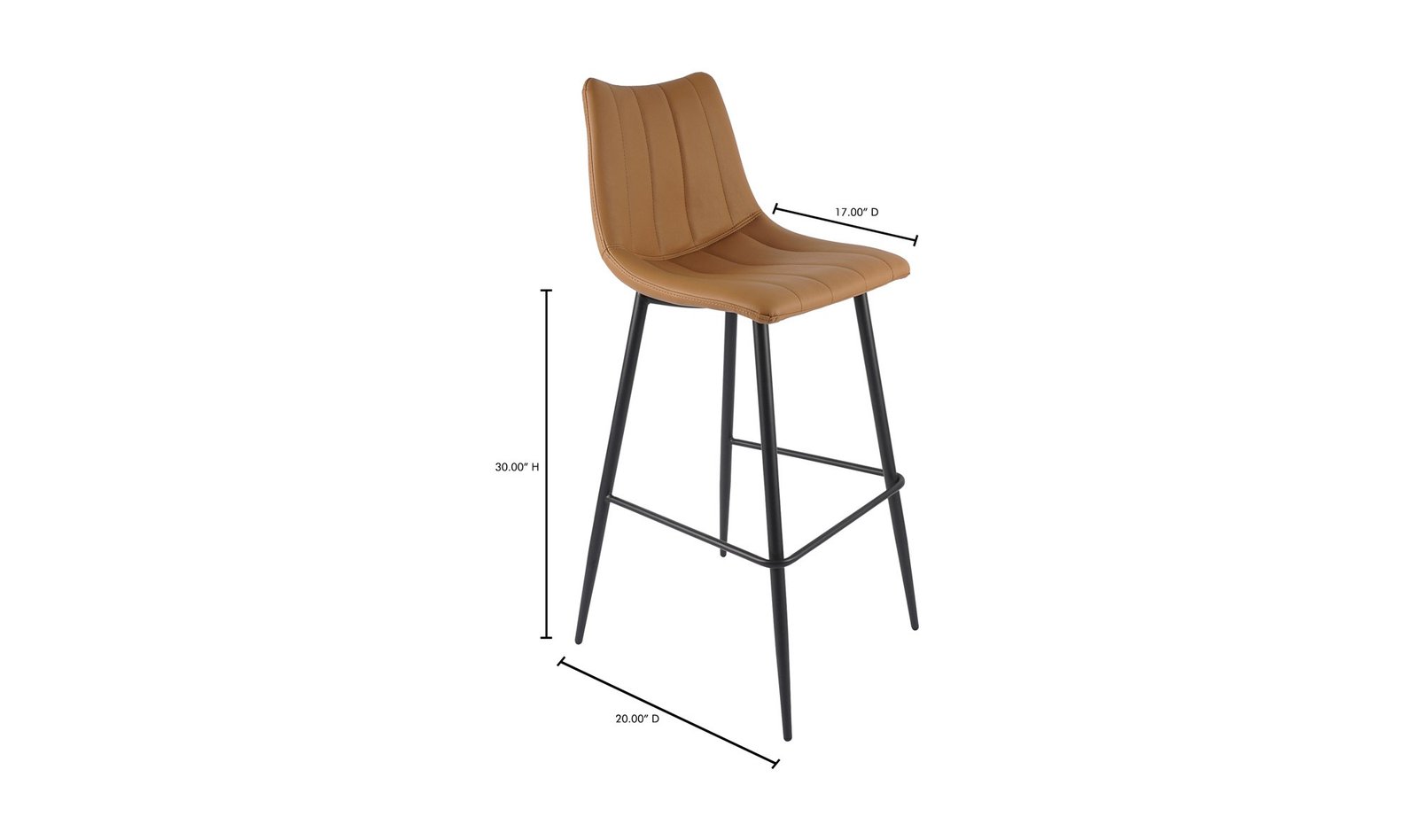 Alibi Bar Stool- PU Leather - Image 10