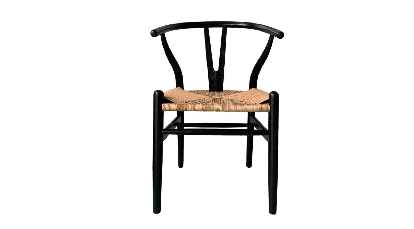 Ventana Dining Chair- Black and Natural