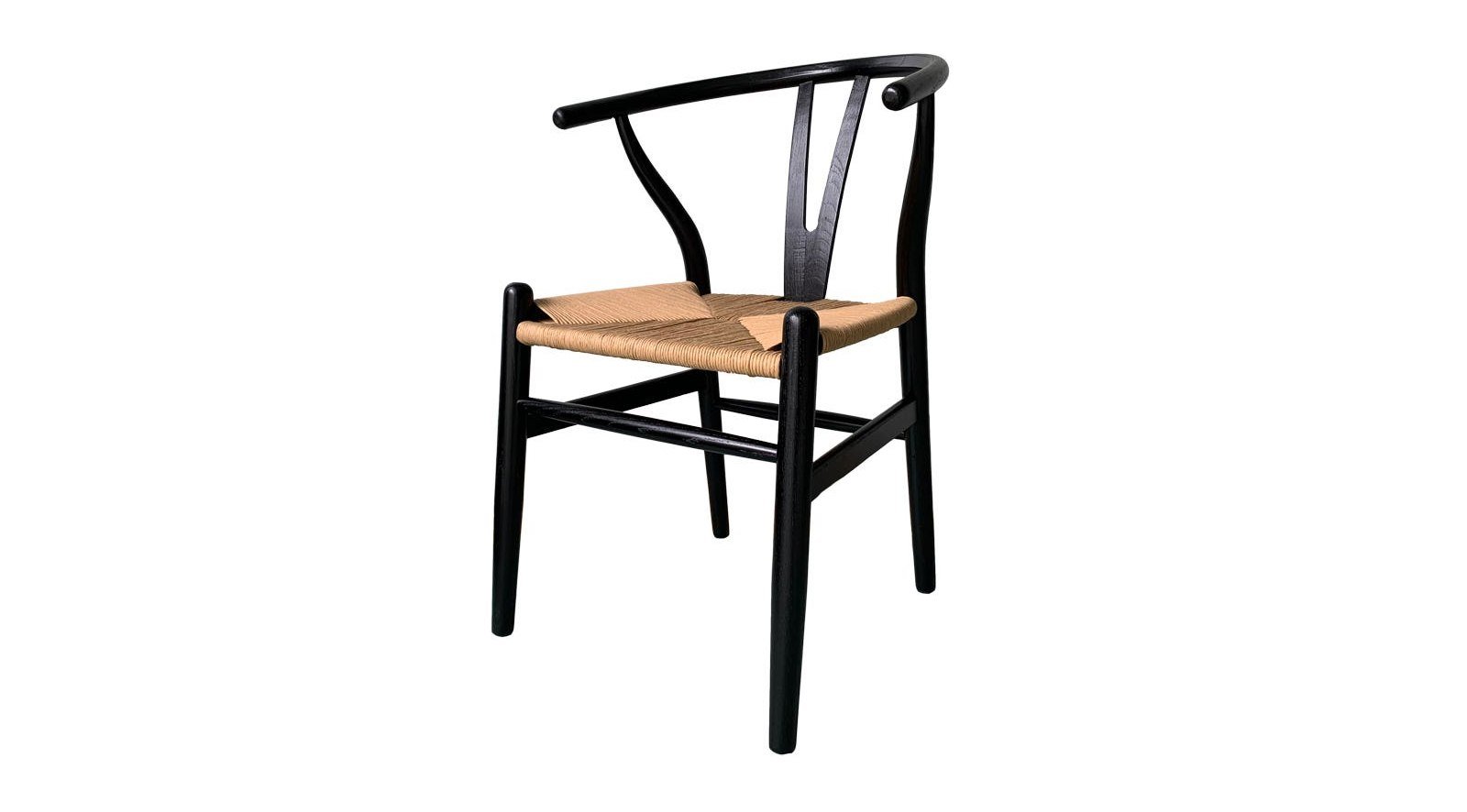 Ventana Dining Chair- Black and Natural - Image 2