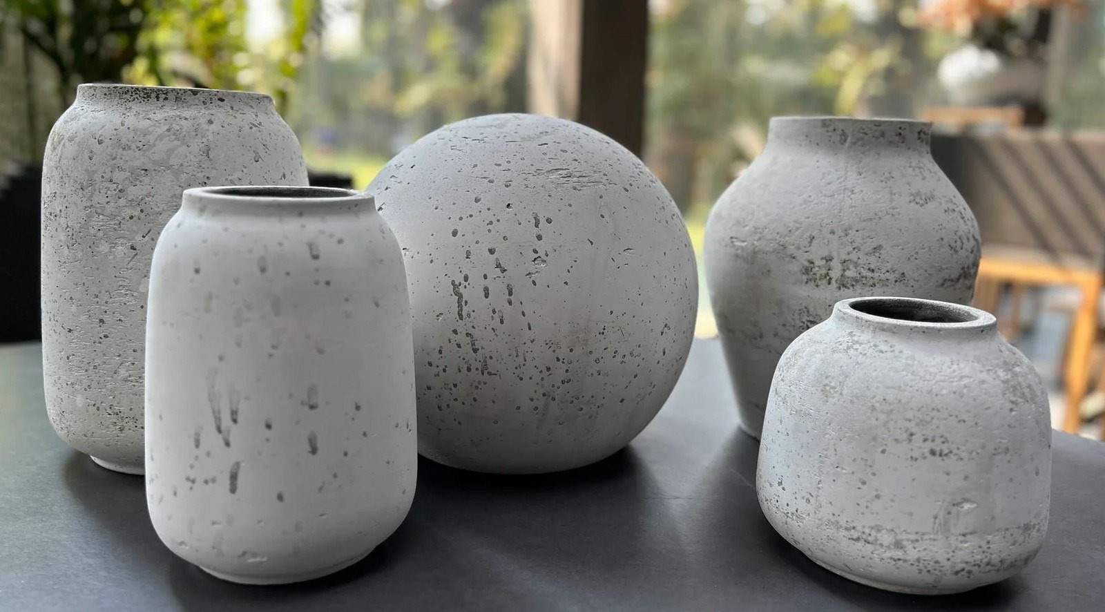 Amphora Medium Vase - Antique White - Image 2