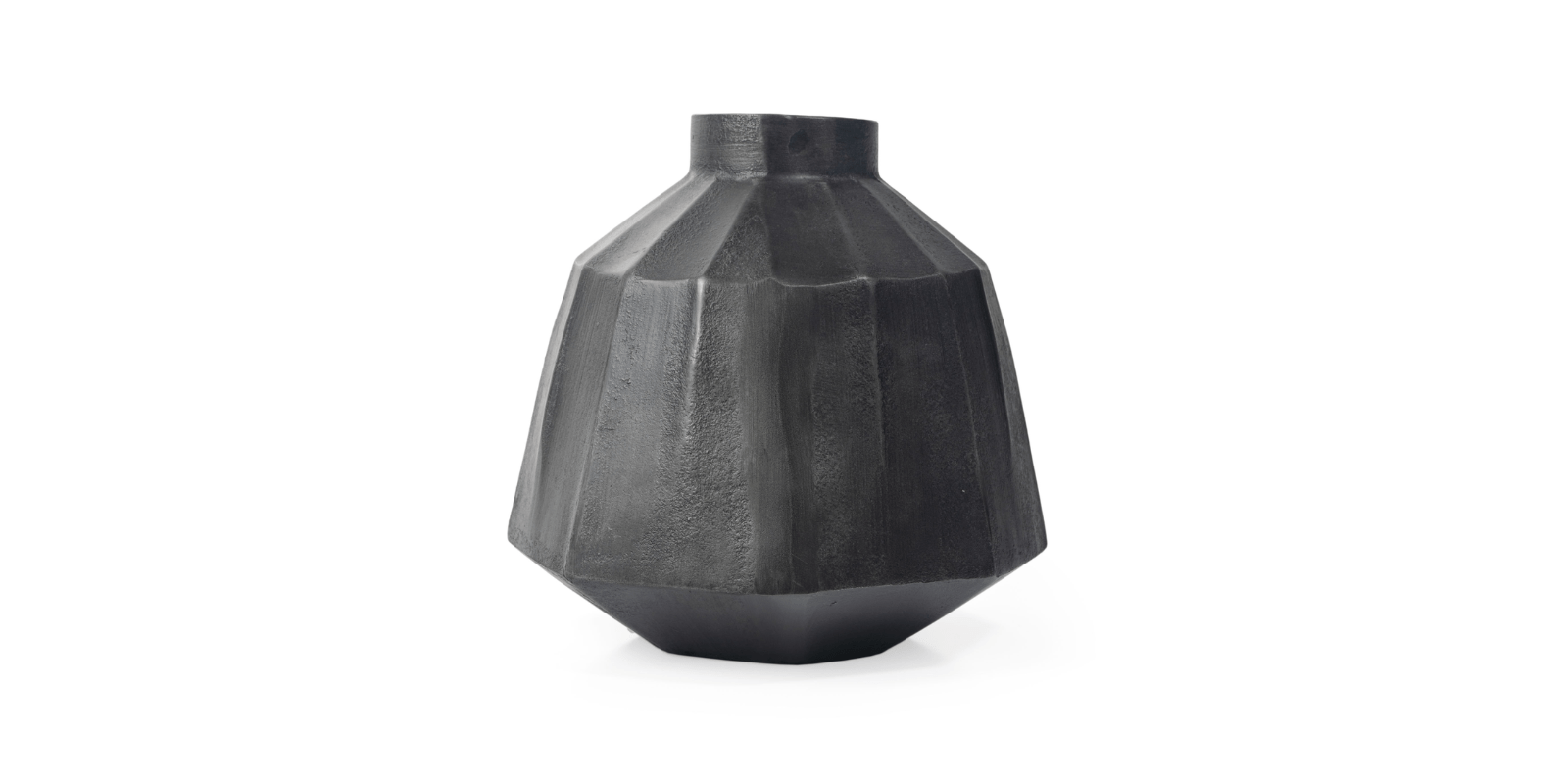Anders Metal Vase, Large Grey - Image 4