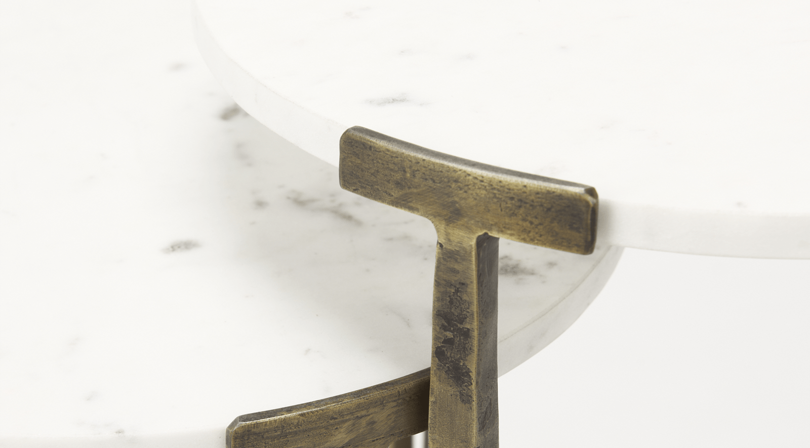 Atticus Accent Table-WHITE MARBLE - Image 8
