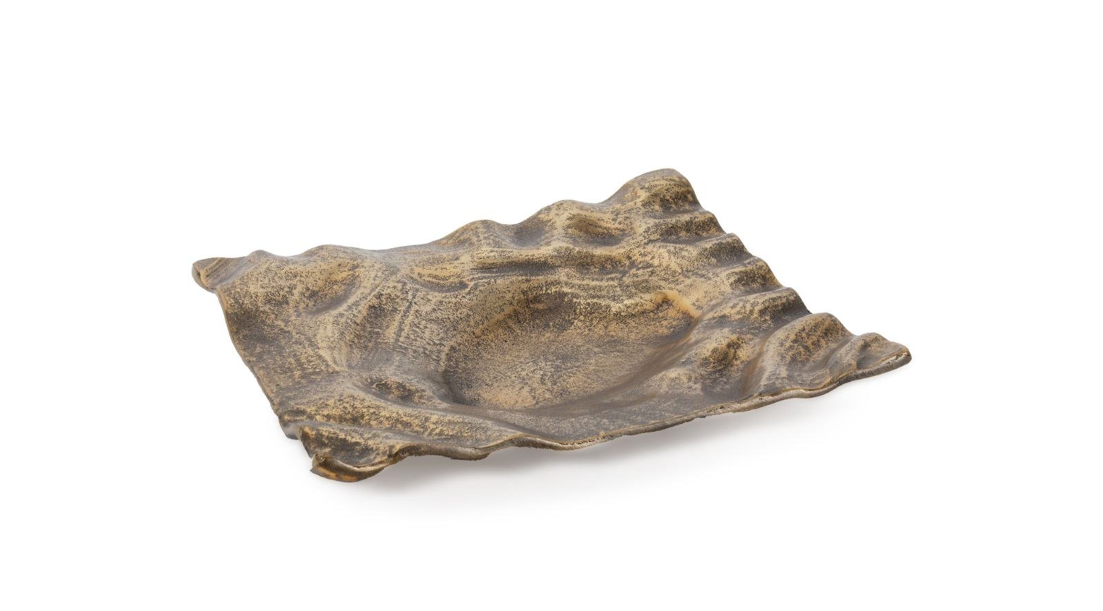 Azalea Metal Tray- Large Gold - Image 9
