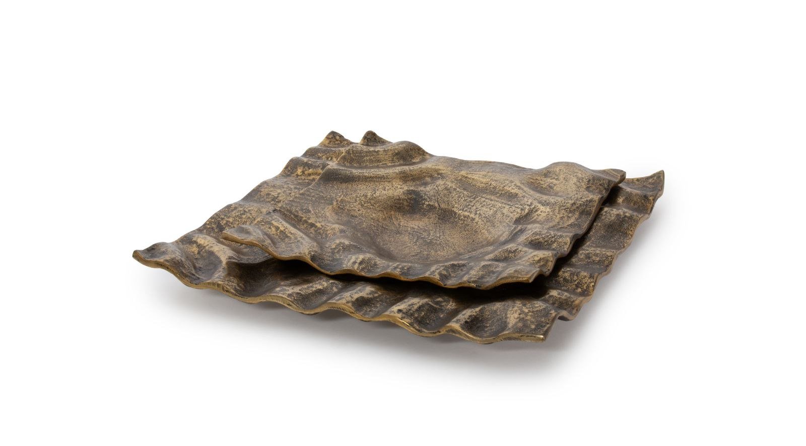 Azalea Metal Tray- Large Gold - Image 3